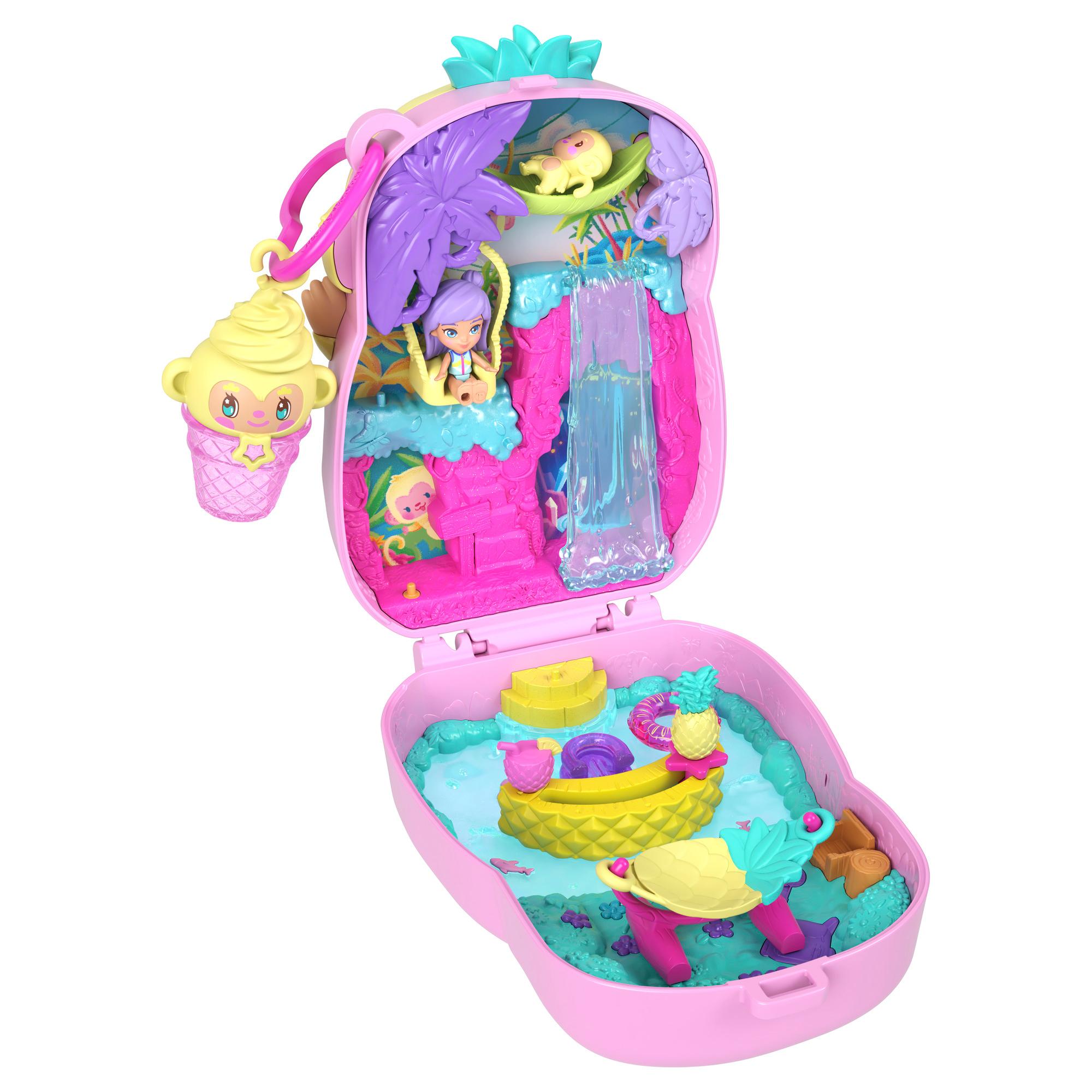 Voir la diapositive 13 : MATTEL Coffret Ananas et Oustiti Polly Pocket