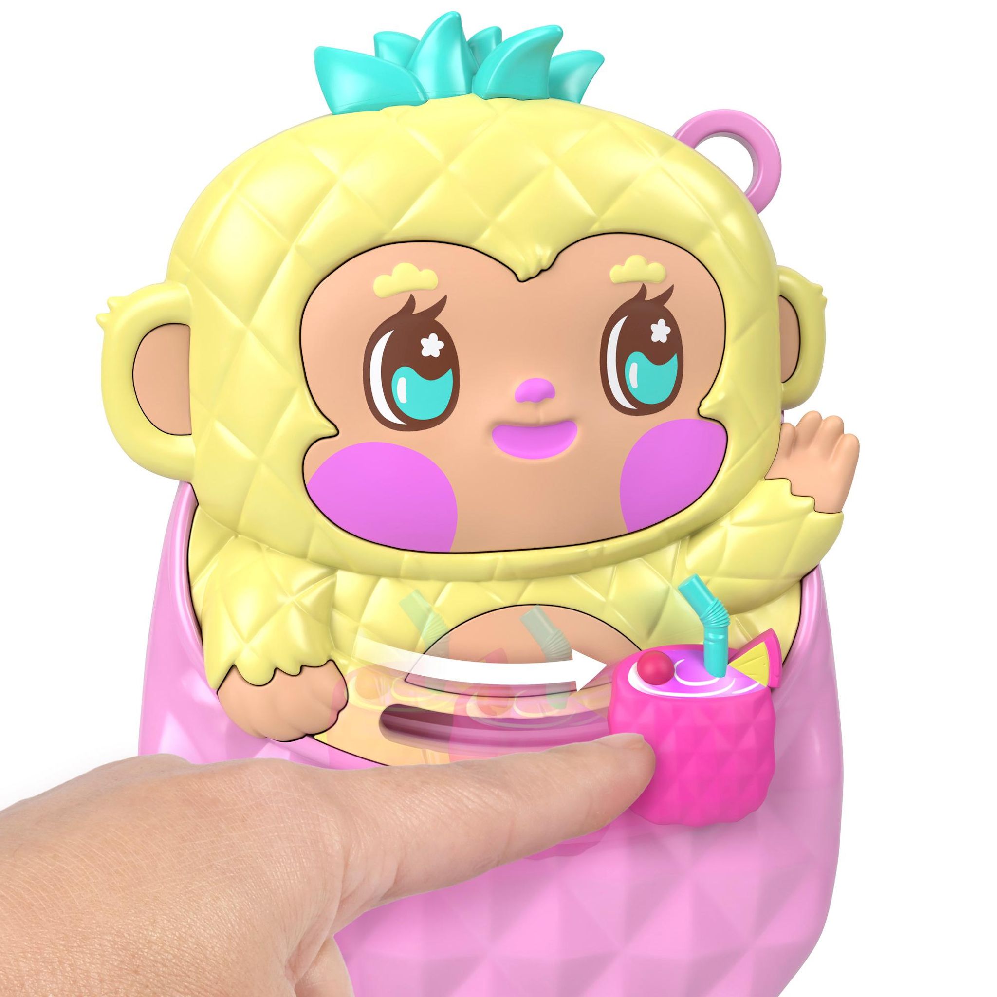 Voir la diapositive 5 : MATTEL Coffret Ananas et Oustiti Polly Pocket