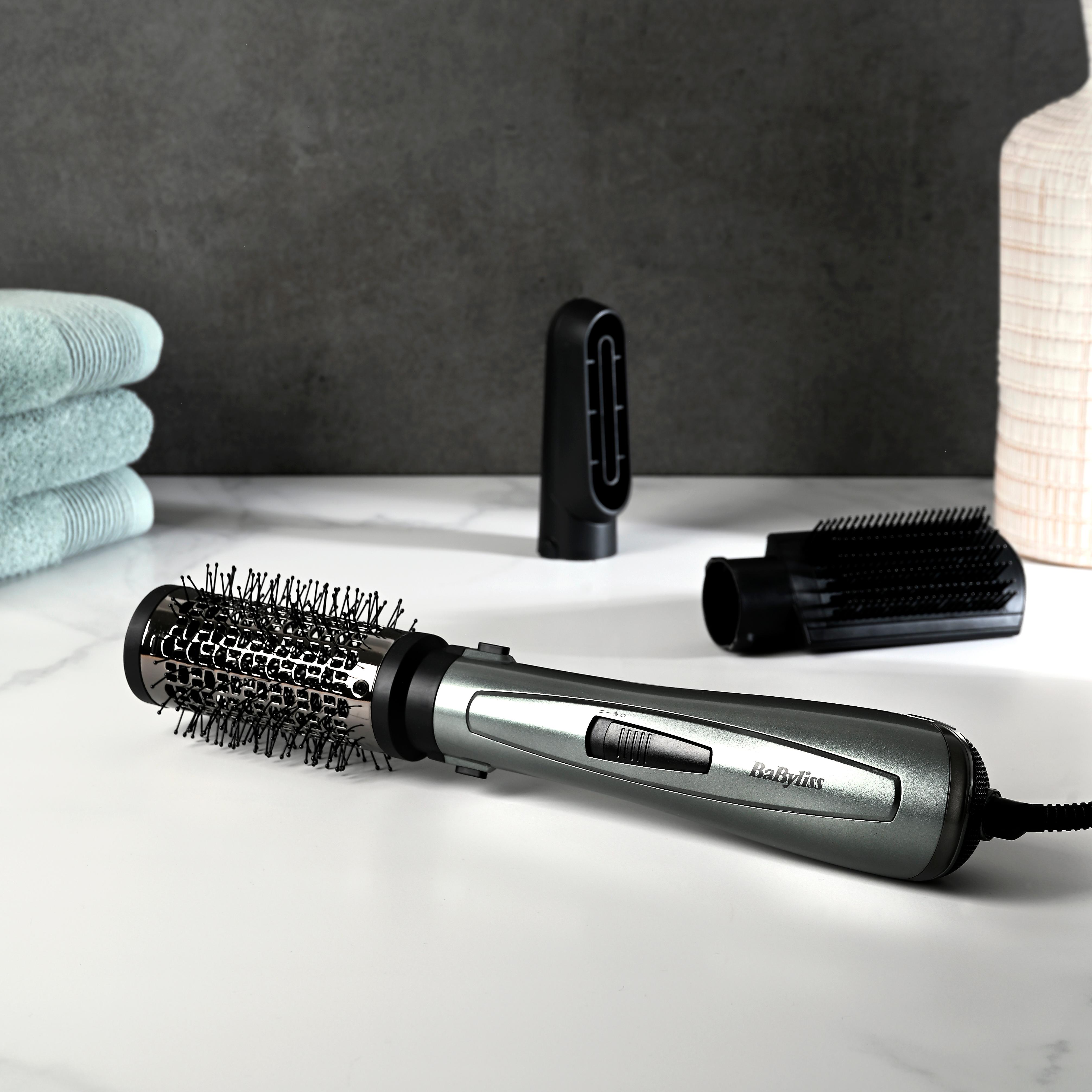 Voir la diapositive 3 : BABYLISS Brosse soufflante AS261E - Gris