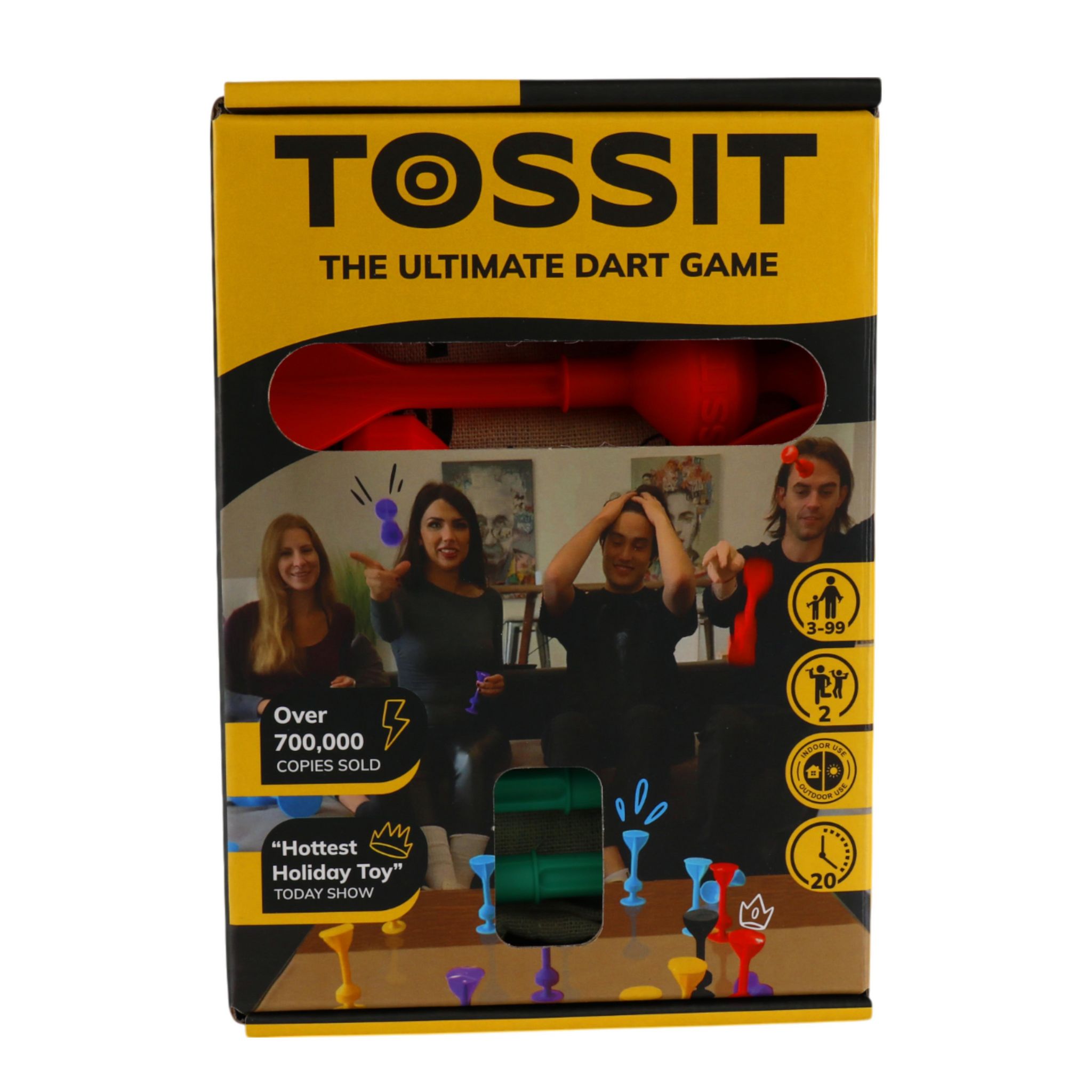 GIGAMIC Jeu Tossit Rouge et Bleu