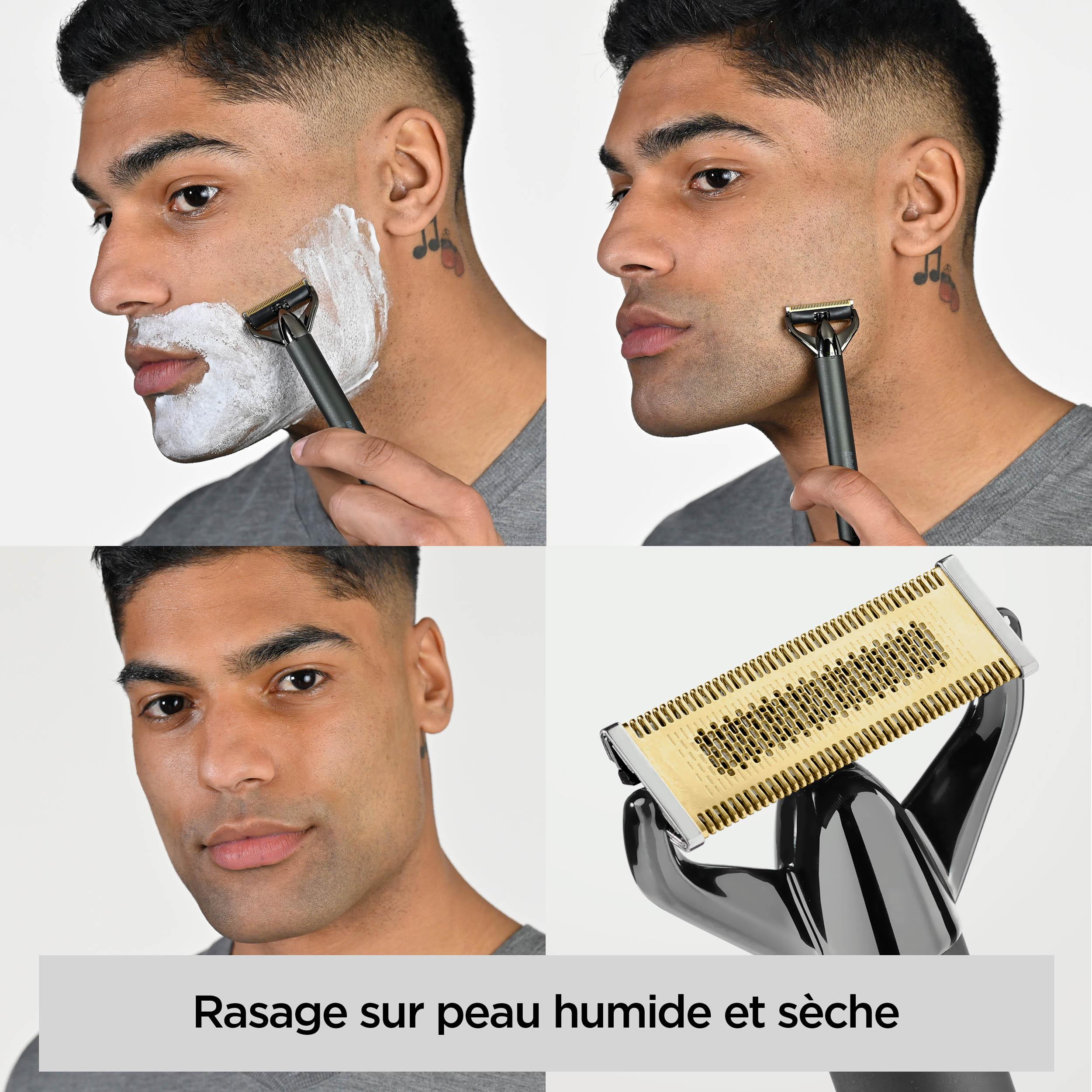 Voir la diapositive 3 : BABYLISS Tondeuse barbe et rasoir OT991E - Gris