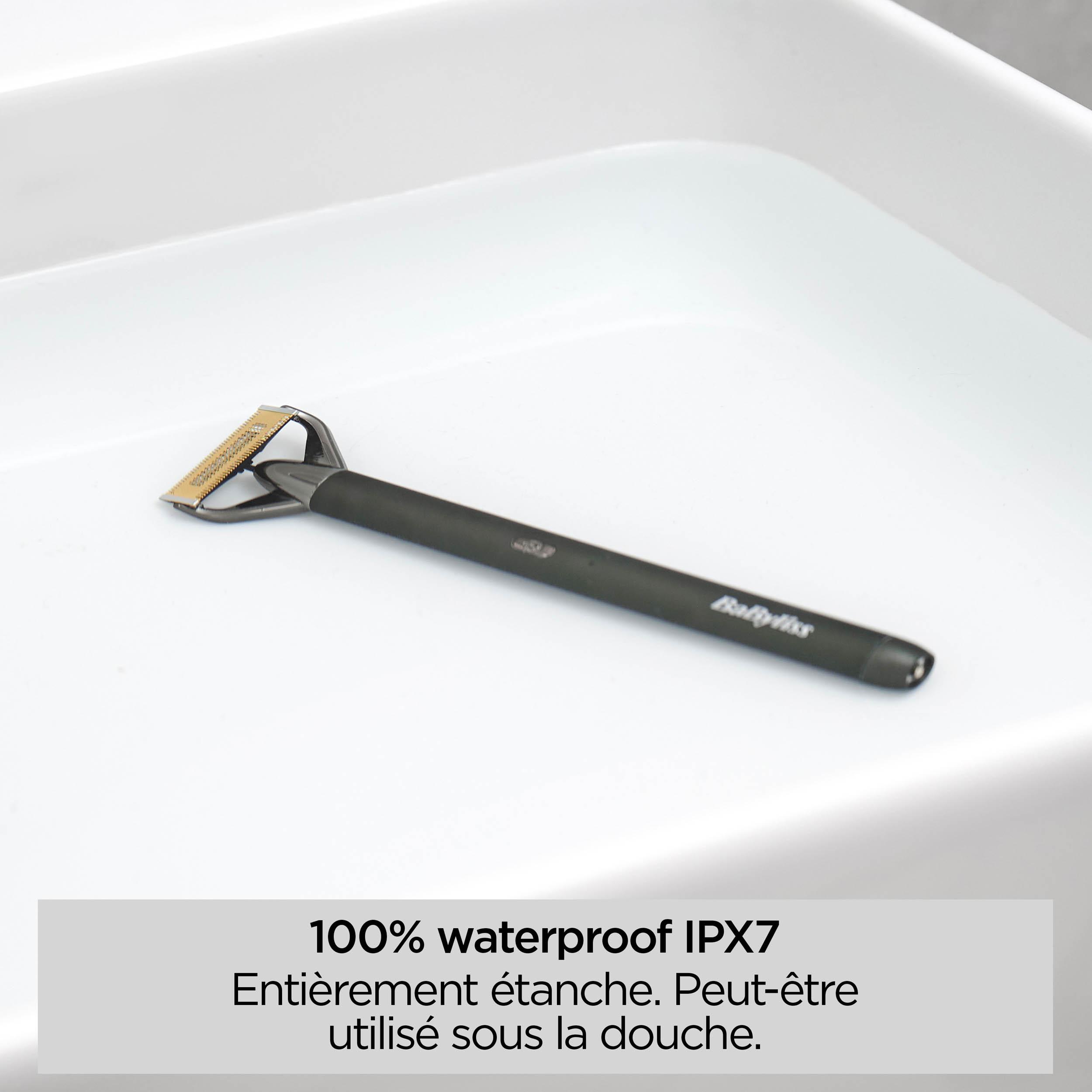 Voir la diapositive 10 : BABYLISS Tondeuse barbe et rasoir OT991E - Gris