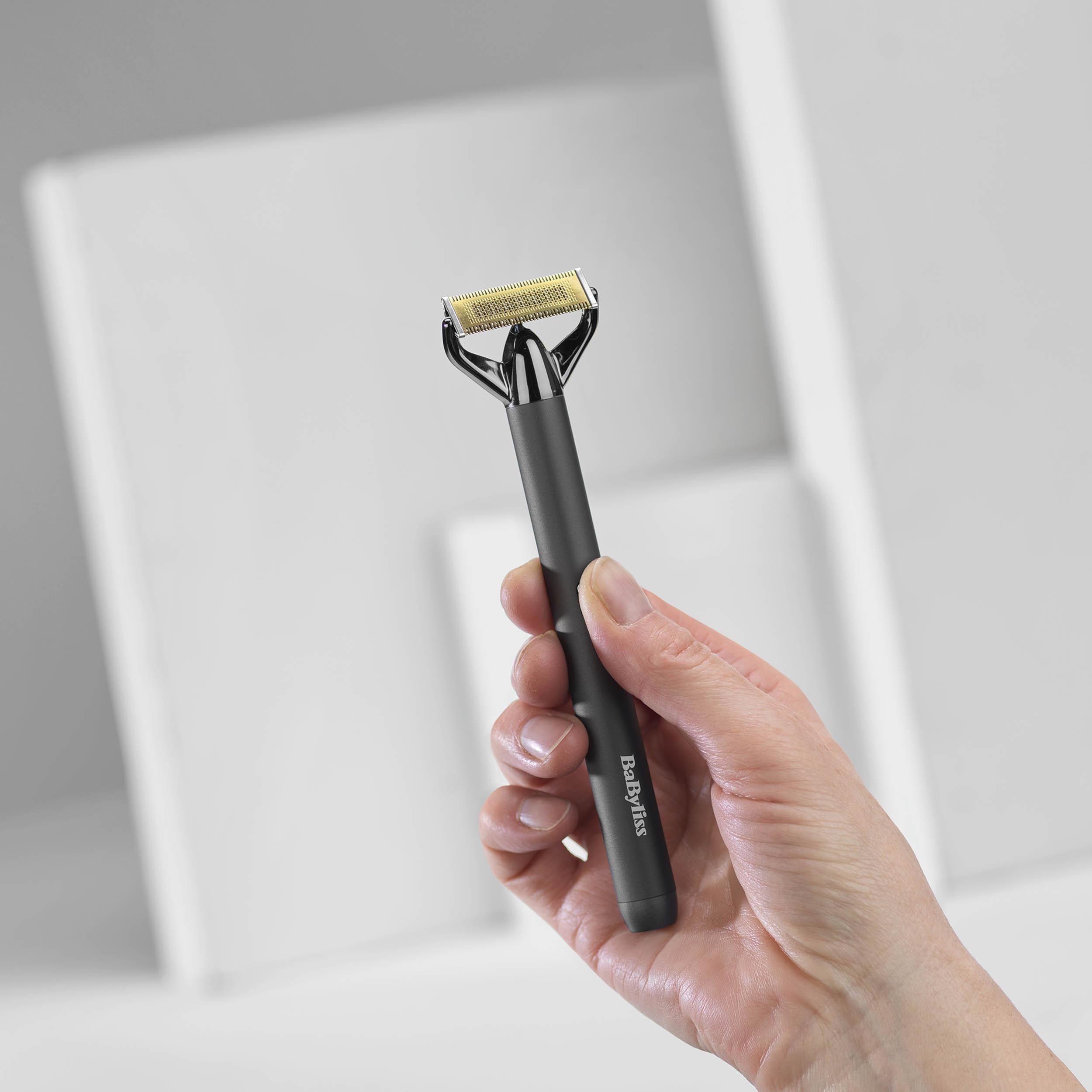 Voir la diapositive 11 : BABYLISS Tondeuse barbe et rasoir OT991E - Gris