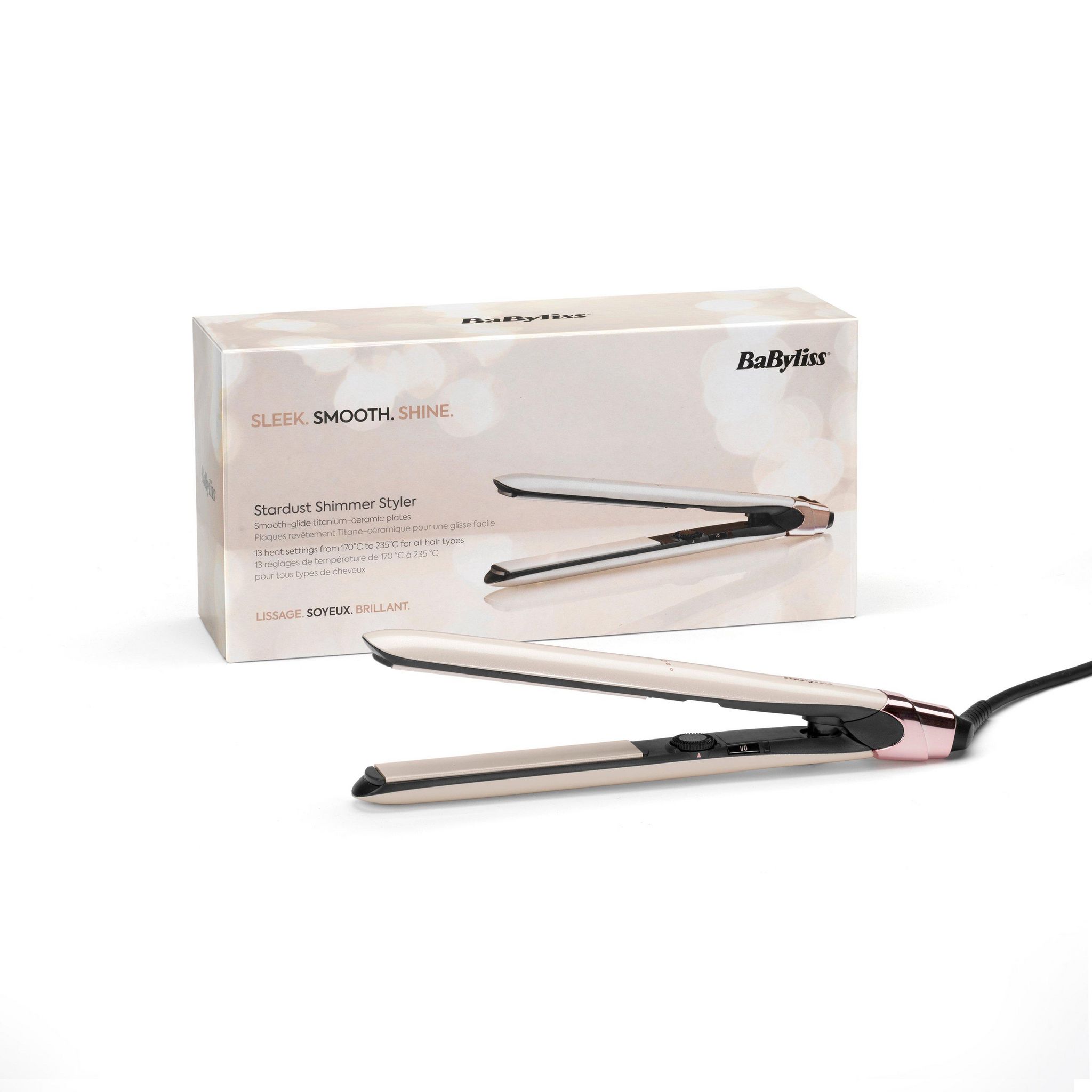 Voir la diapositive 2 : BABYLISS Lisseur ST914PE - Rose