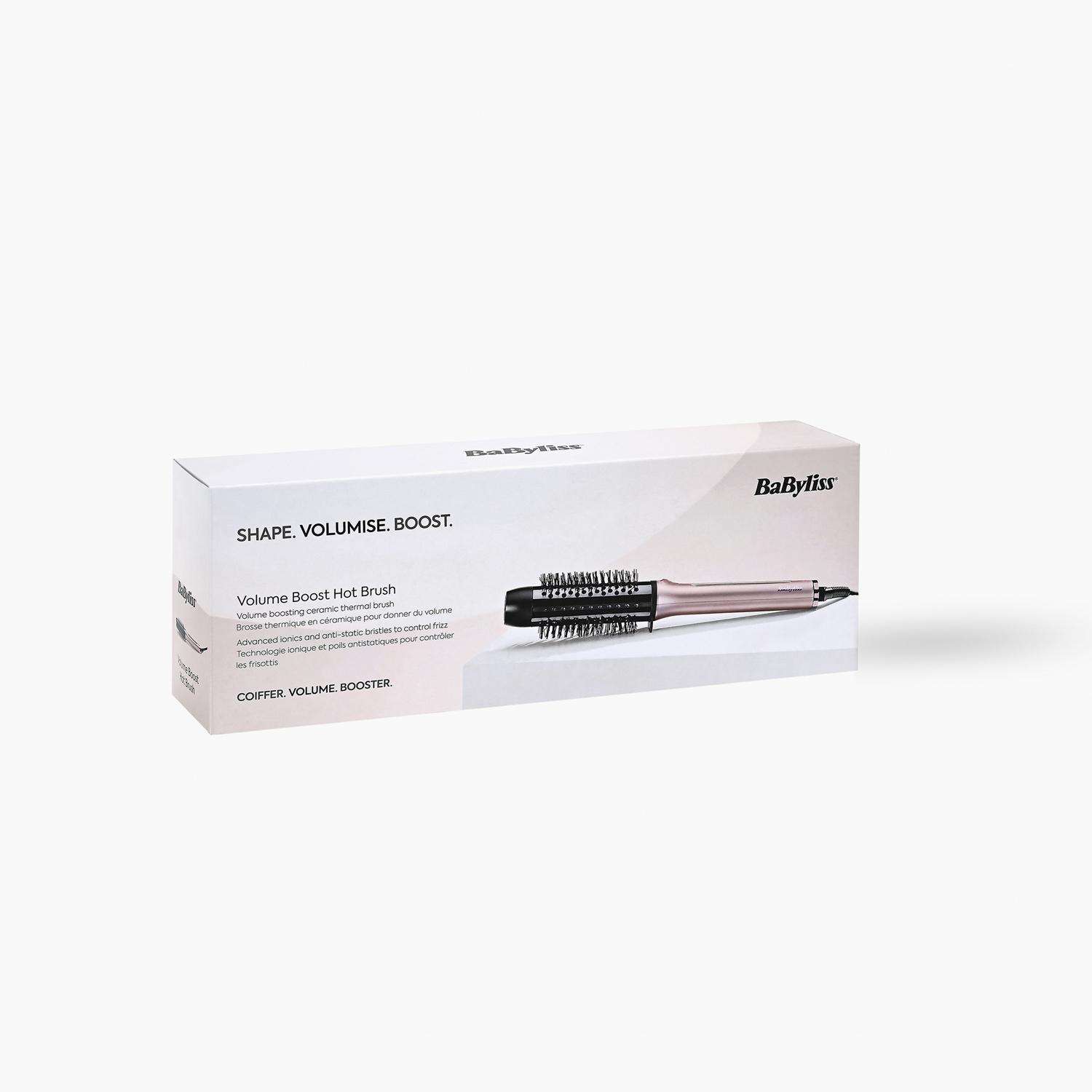 Voir la diapositive 2 : BABYLISS Brosse chauffante HSB200E - Rose
