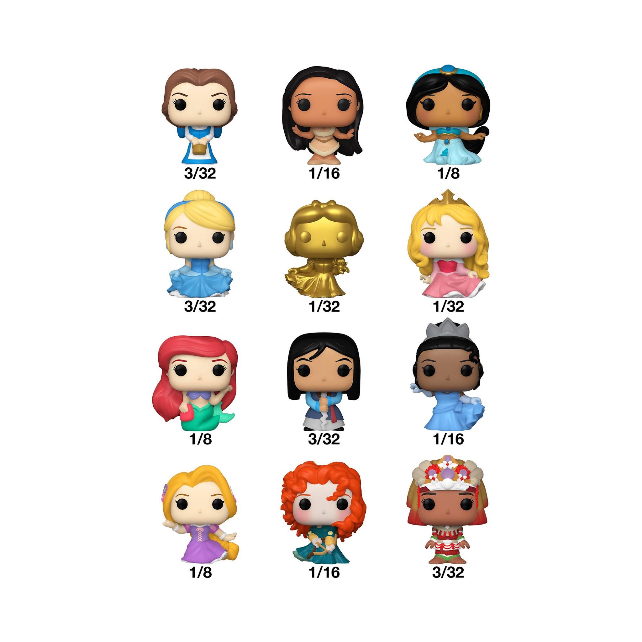 Voir la diapositive 2 : FUNKO Figurine Bitty Pop Princess Disney