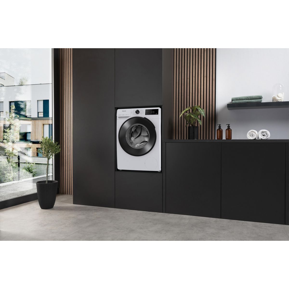 HISENSE Lave linge hublot WF3V943BW3FR, 9 kg, 1400 T/min, A