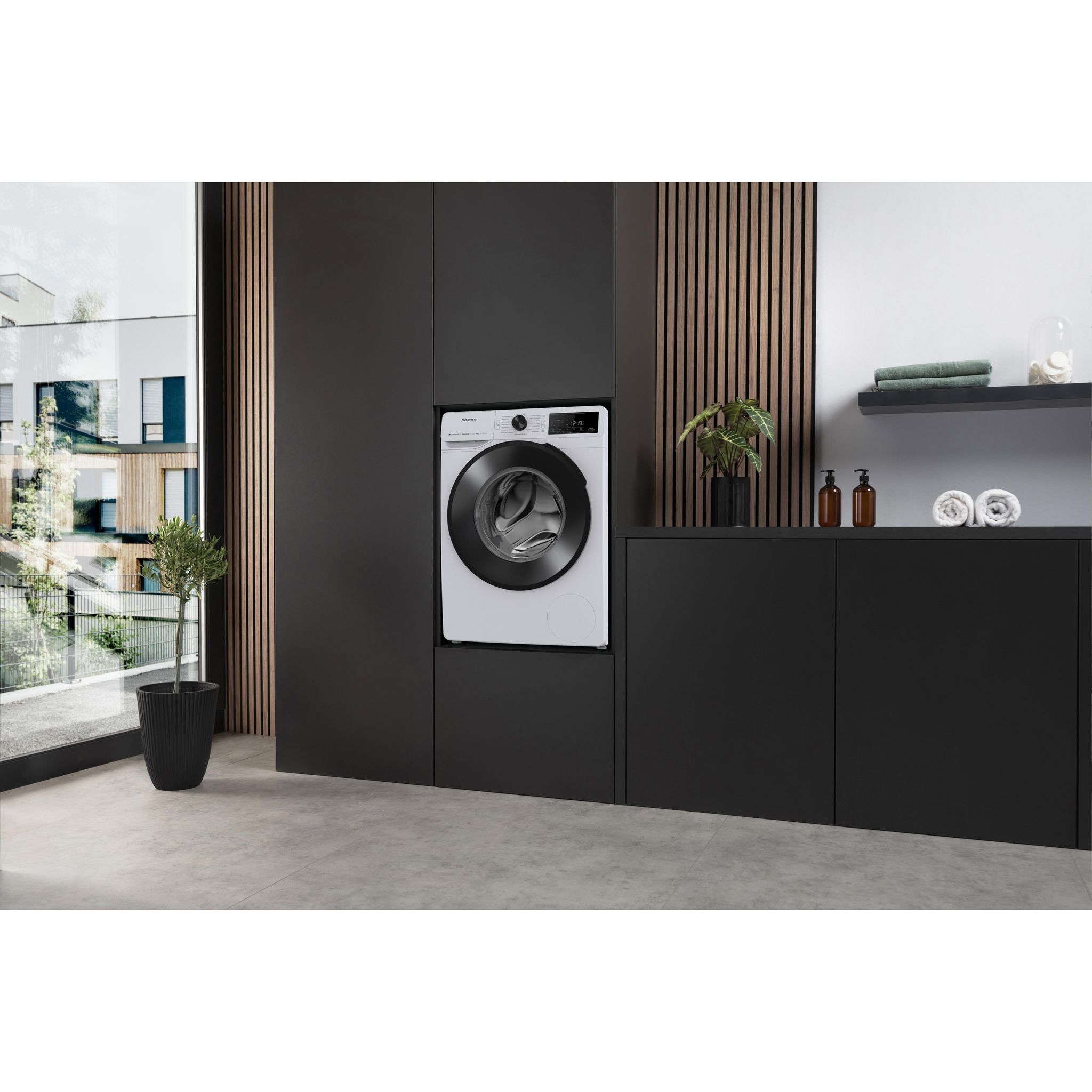 Voir la diapositive 2 : HISENSE Lave linge hublot WF3V943BW3FR, 9 kg, 1400 T/min, A
