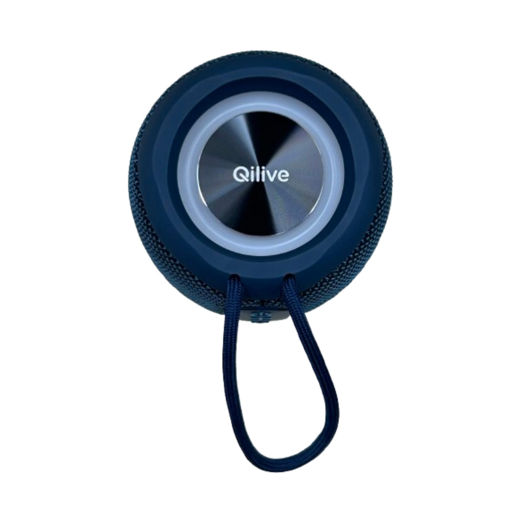 Voir la diapositive 3 : QILIVE Enceinte portable Q1608 Bluetooth Cylindrique - Bleu