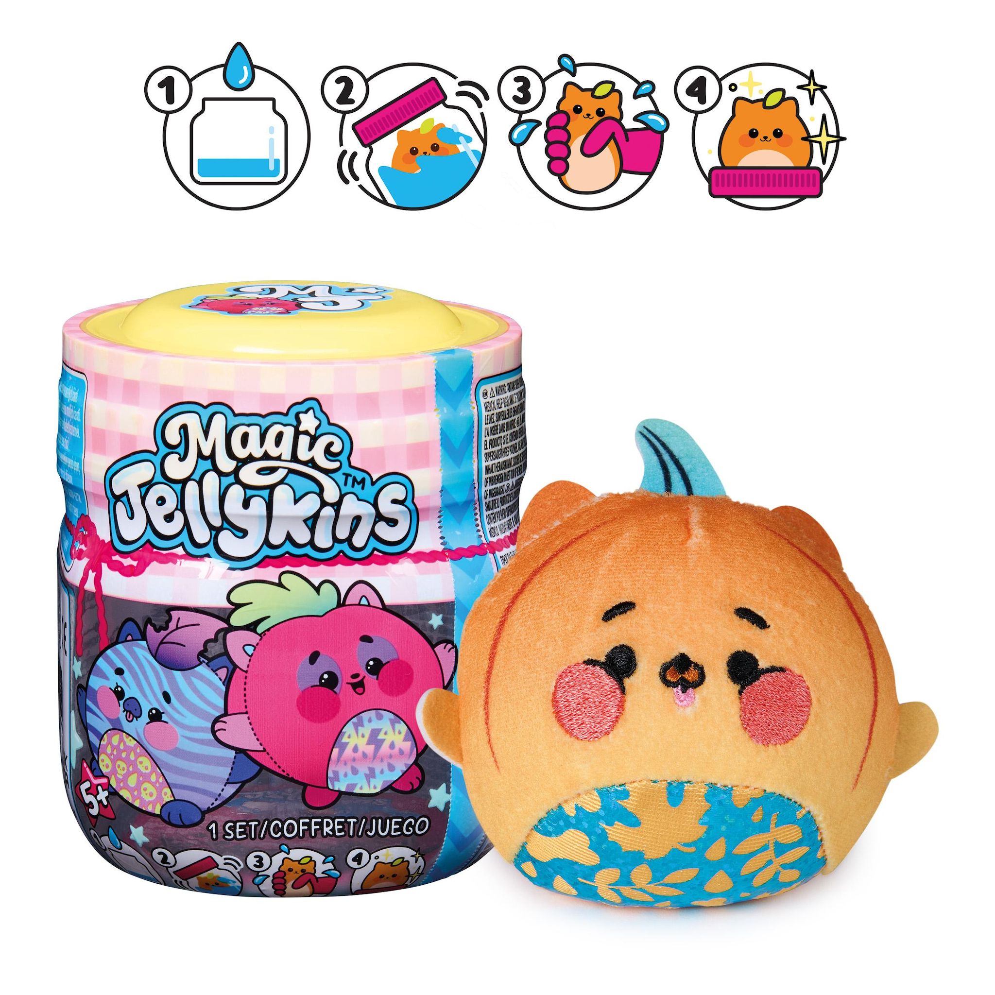 SPIN MASTER Pack d'une peluche Magic Jellykins