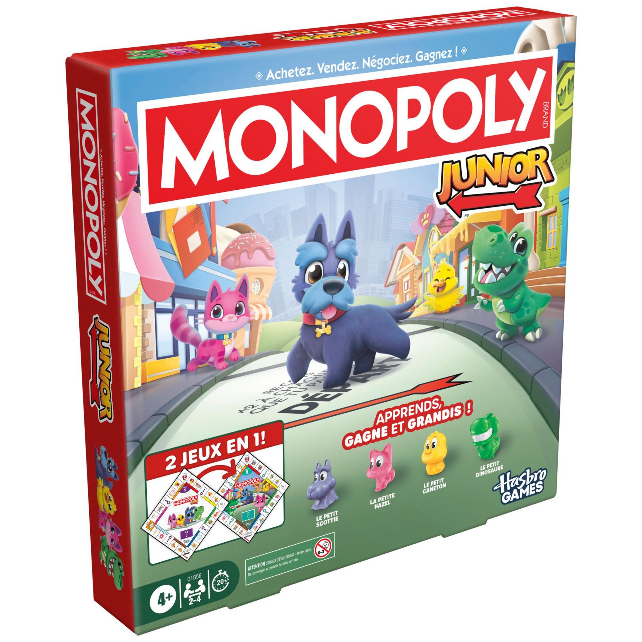 HASBRO Jeu Monopoly Junior 2 en 1