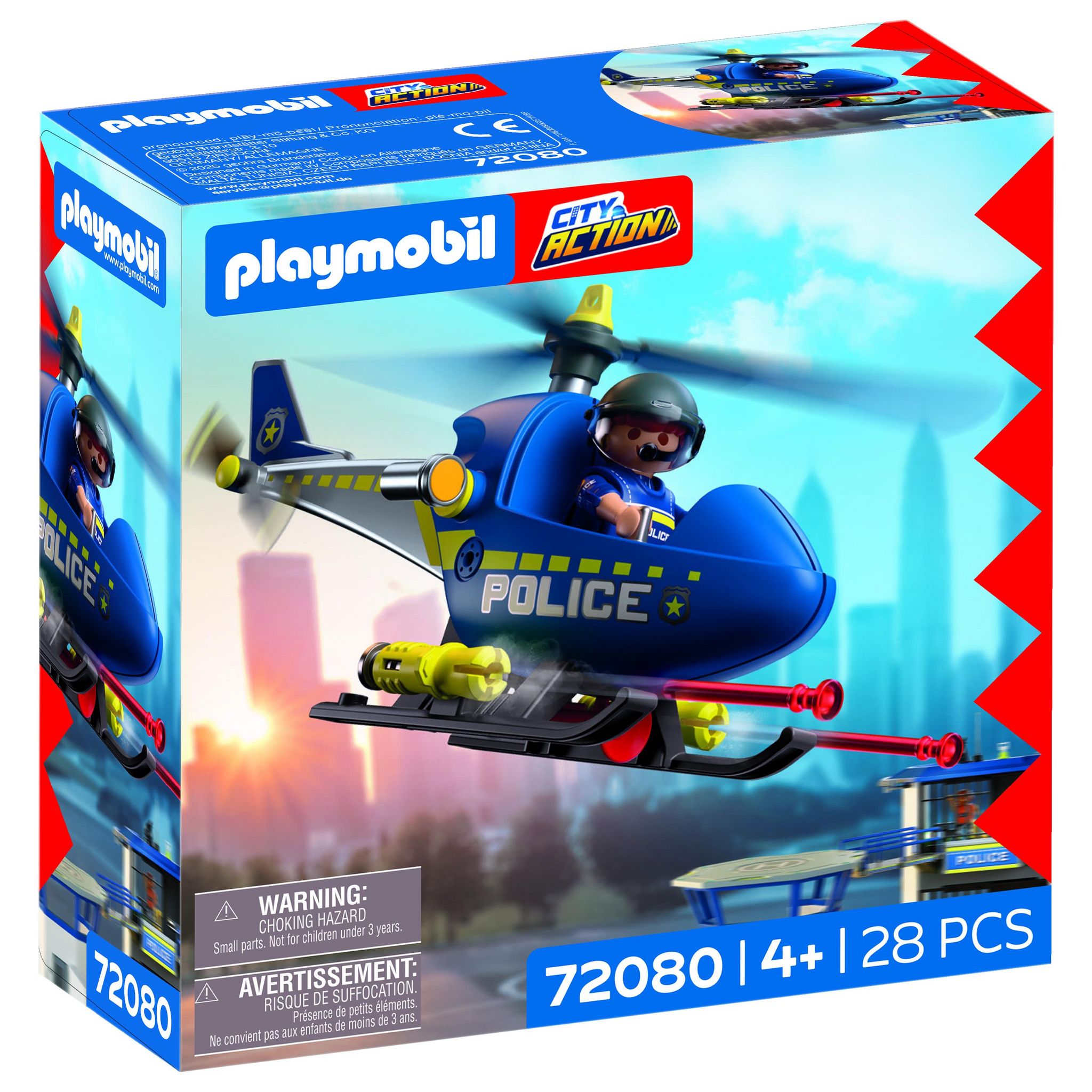 PLAYMOBIL 72080 - Hélicoptère de Police