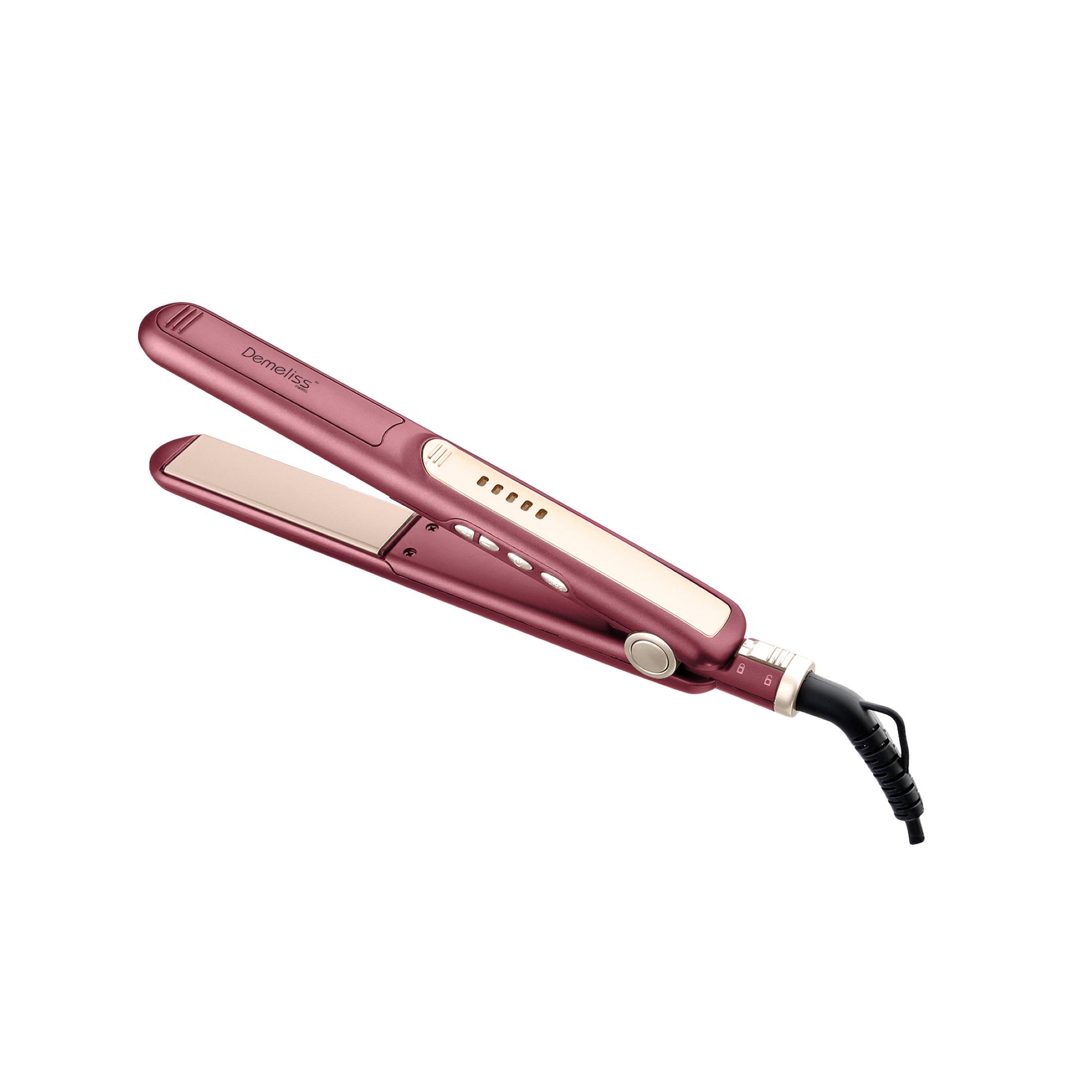 Voir la diapositive 3 : DEMELISS Coffret Sèche cheveux + lisseur collection CHERRY
