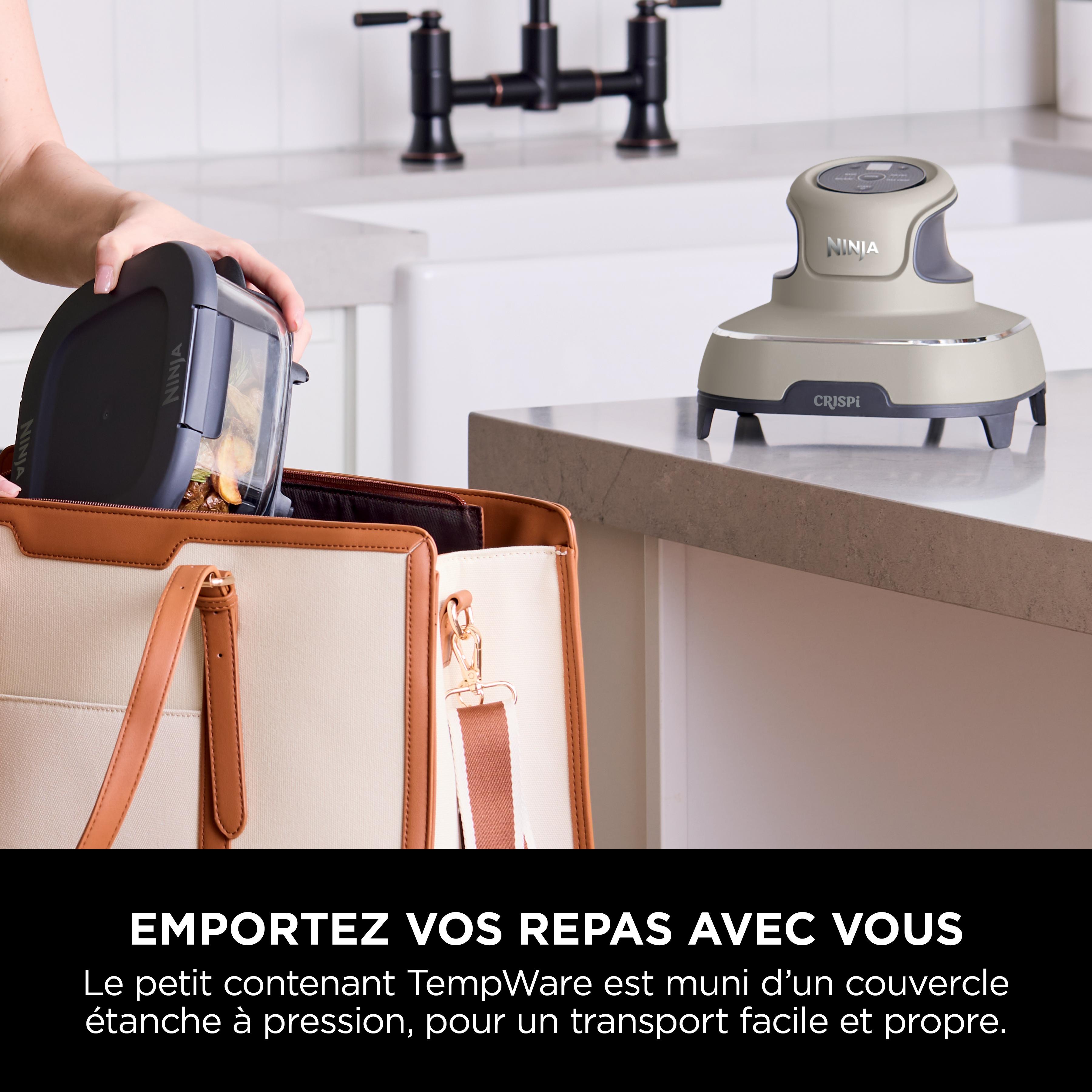 Voir la diapositive 12 : NINJA Crispi Airfryer  FN101EUST en verre - Beige