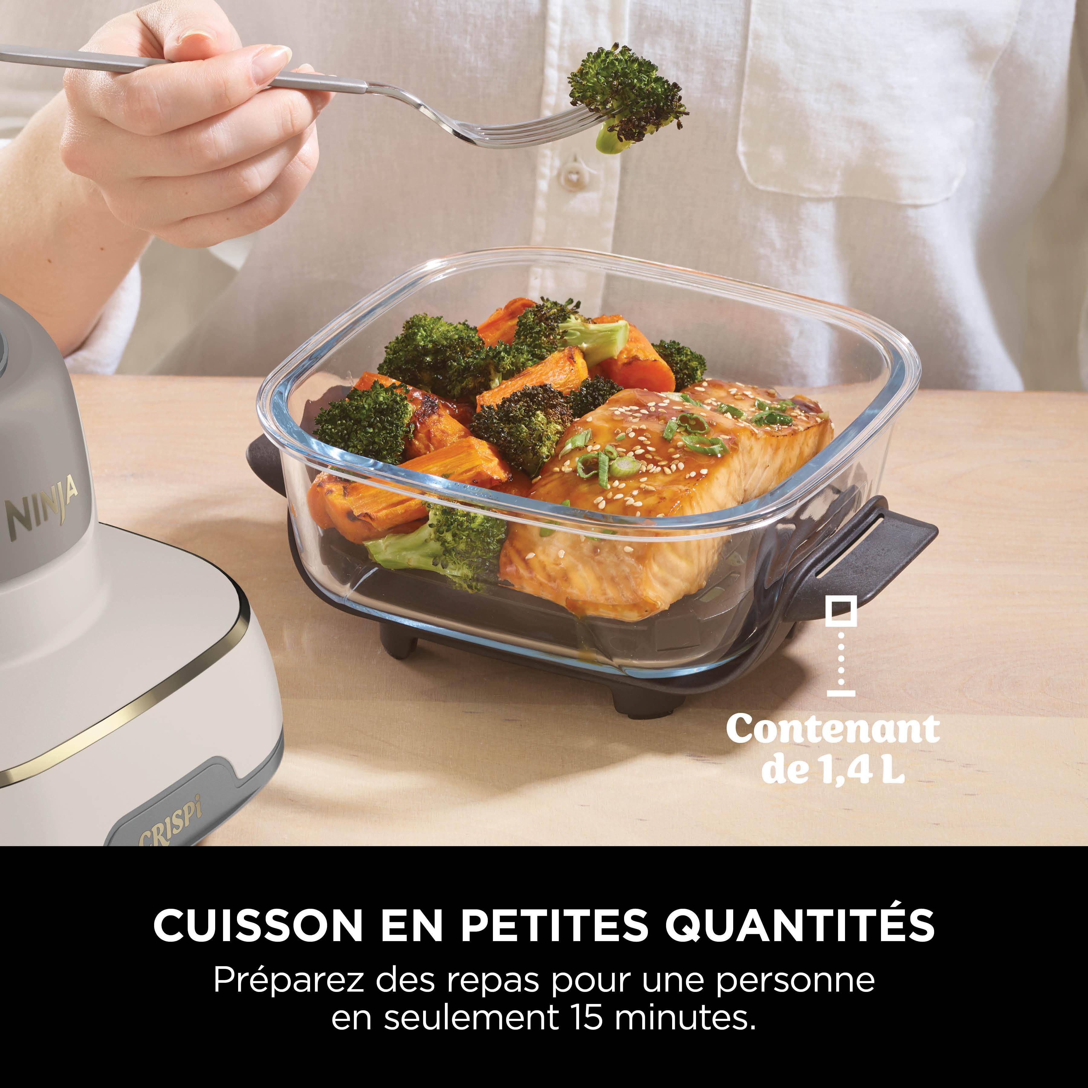 Voir la diapositive 9 : NINJA Crispi Airfryer  FN101EUST en verre - Beige