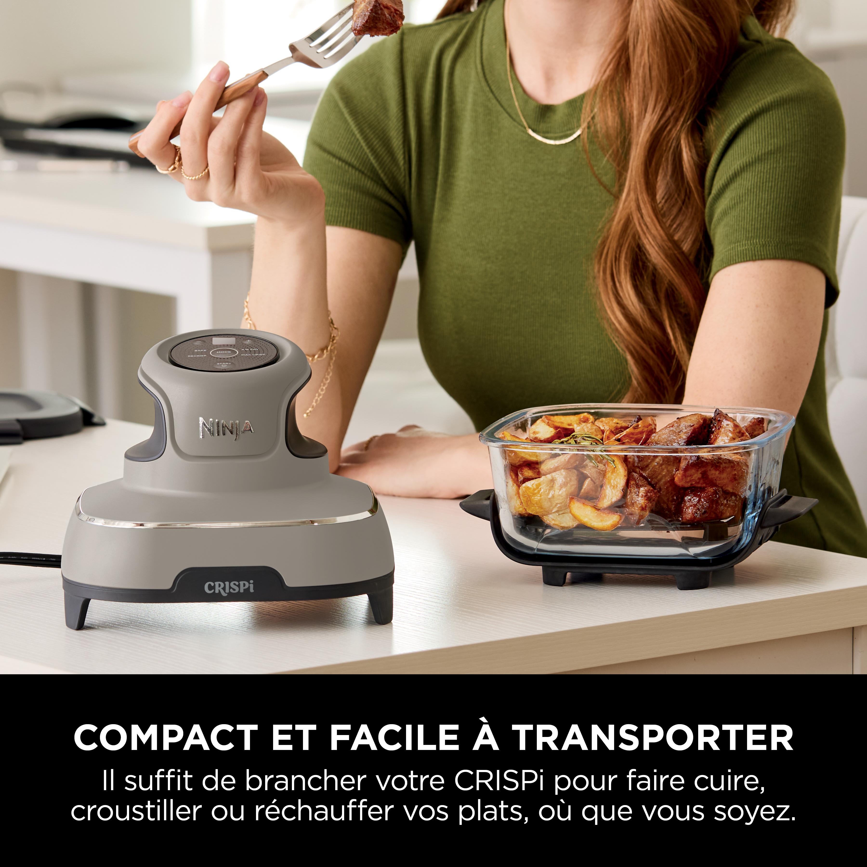 Voir la diapositive 10 : NINJA Crispi Airfryer  FN101EUST en verre - Beige