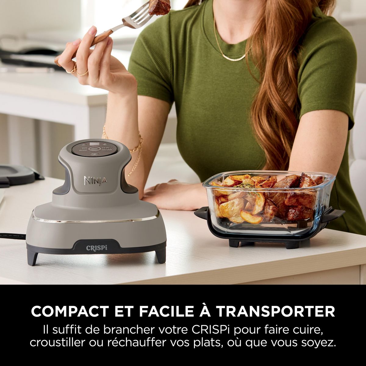 NINJA Crispi Airfryer en verre - Beige