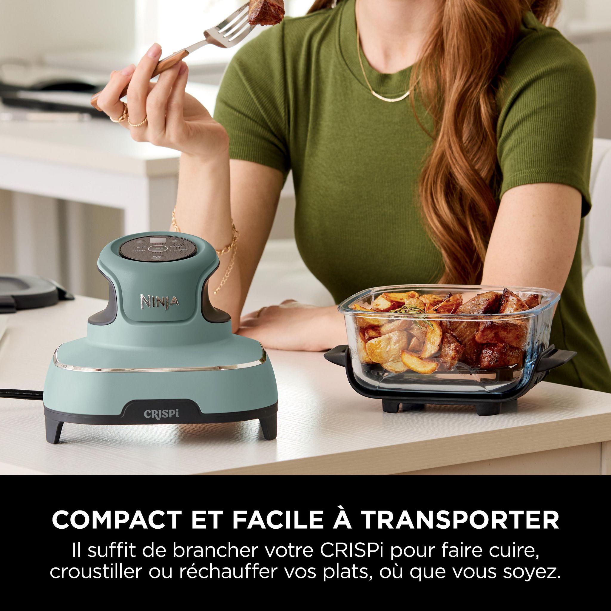 Voir la diapositive 9 : NINJA Crispi Airfryer FN101EUSG - Vert