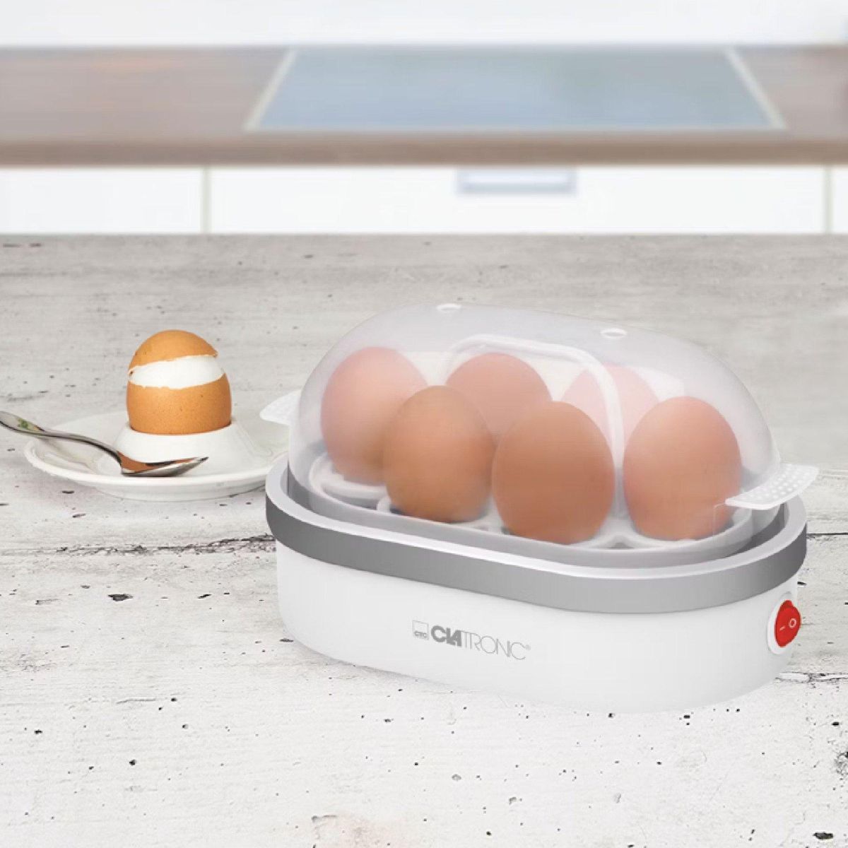 CLATRONIC Cuiseur à œufs EK3497 - Blanc