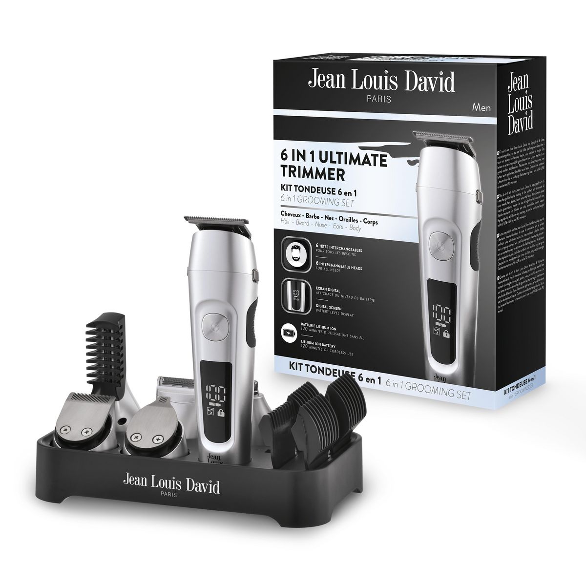 JEAN LOUIS DAVID Tondeuse multifonction Ultimate Trimmer 20210 - Gris