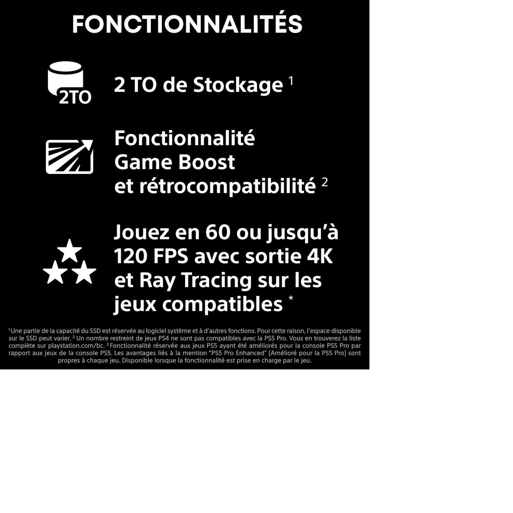 Voir la diapositive 8 : SONY Pack Console PlayStation 5 Pro 2 To - EA SPORTS FC 26