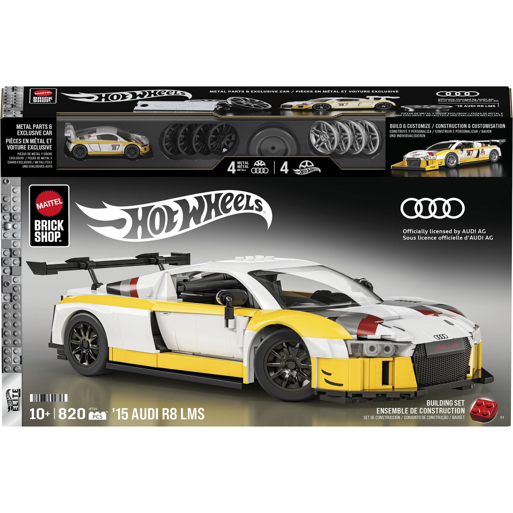 MATTEL Voiture Élite Audi R8 LMS