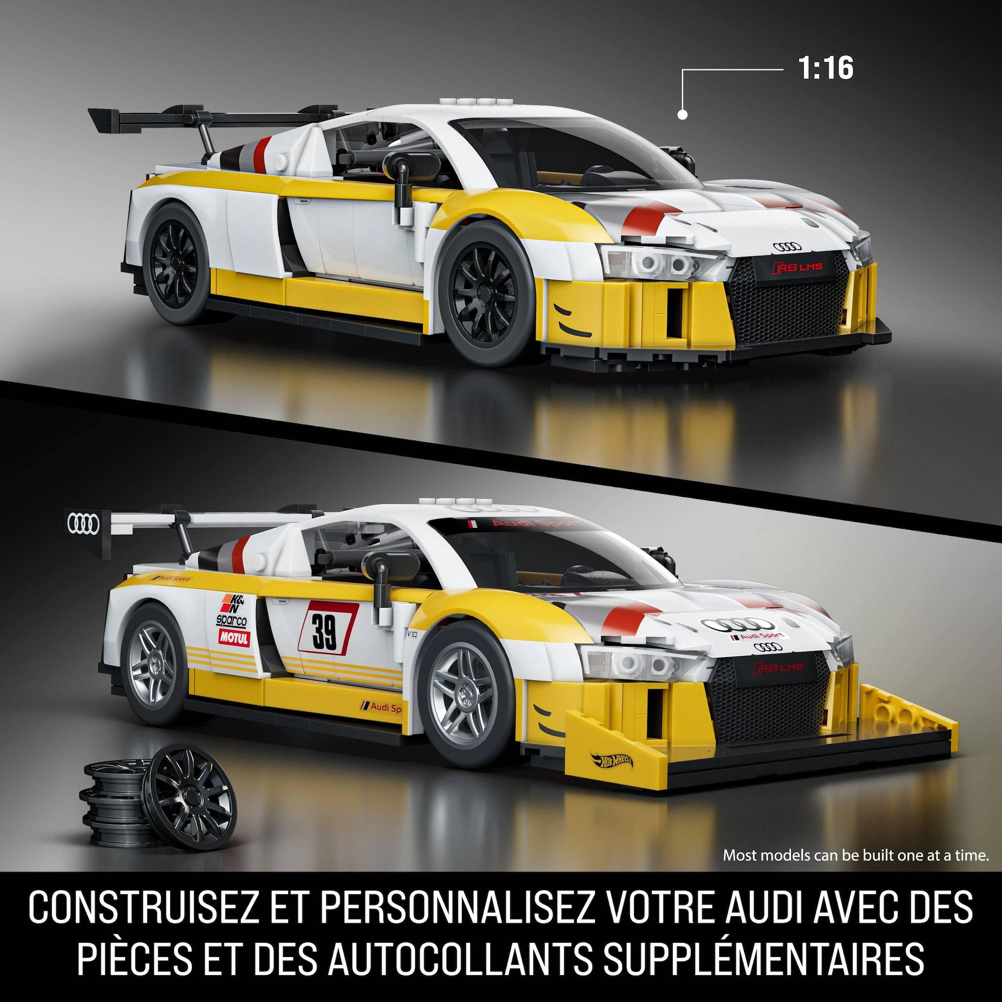 Voir la diapositive 3 : MATTEL Voiture Élite Audi R8 LMS
