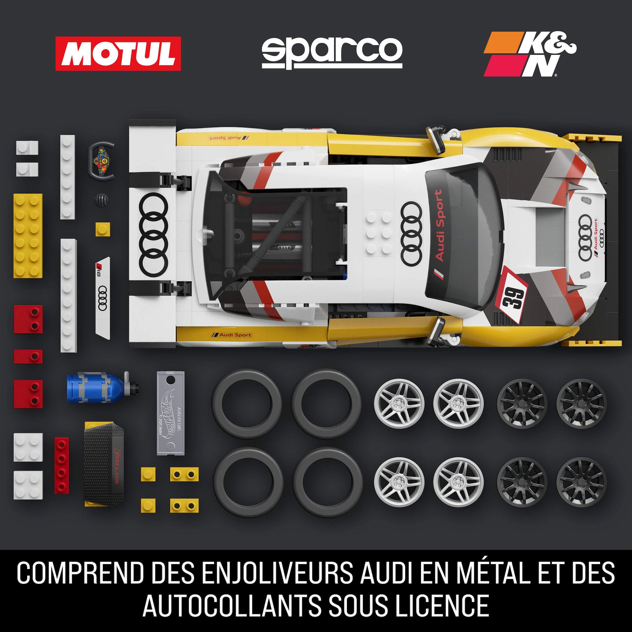 Voir la diapositive 4 : MATTEL Voiture Élite Audi R8 LMS