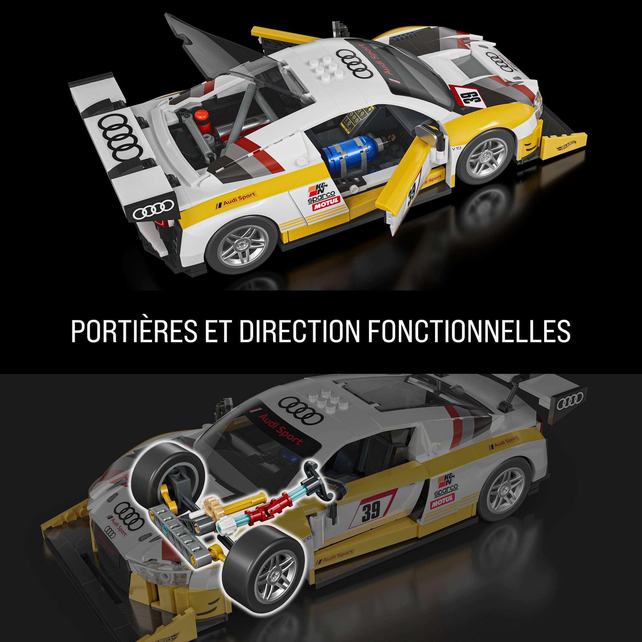 Voir la diapositive 6 : MATTEL Voiture Élite Audi R8 LMS