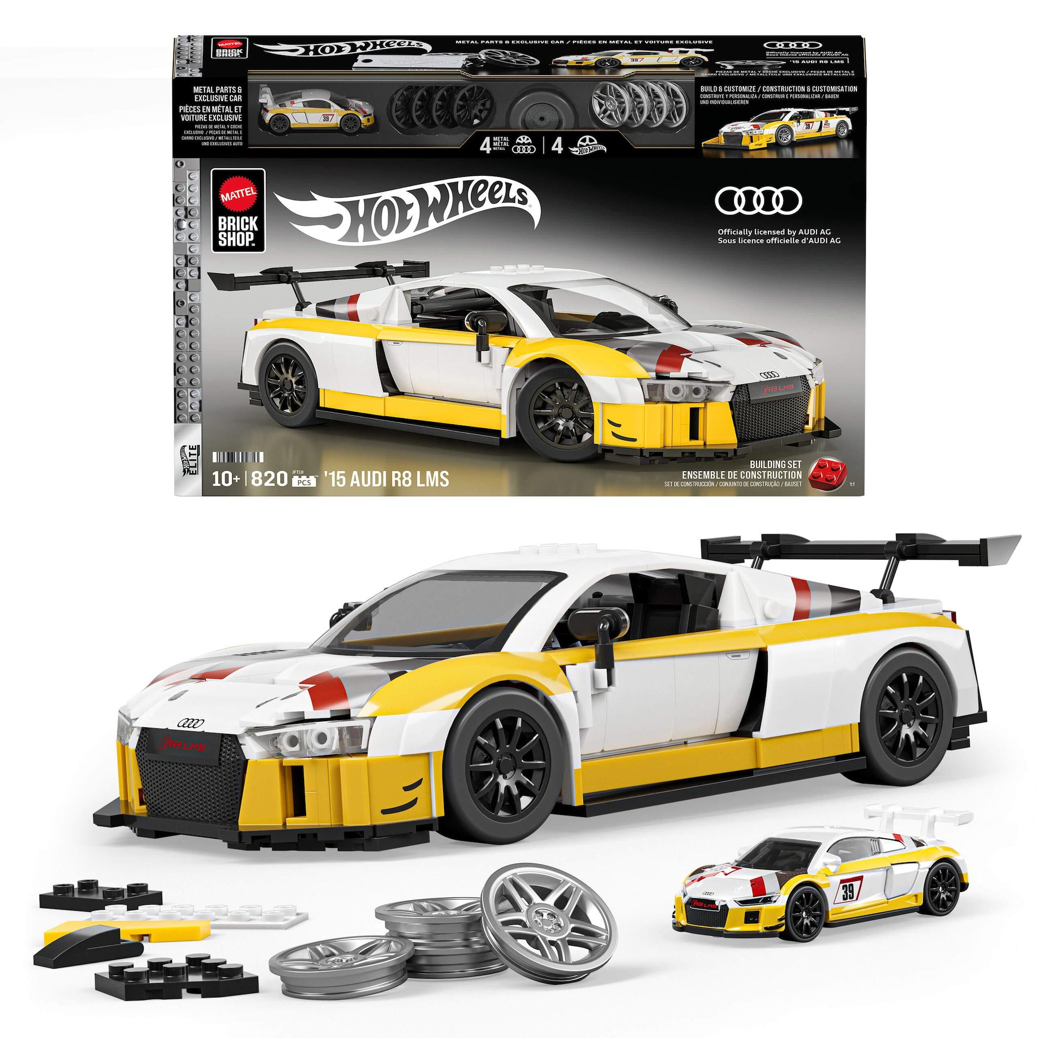 Voir la diapositive 8 : MATTEL Voiture Élite Audi R8 LMS