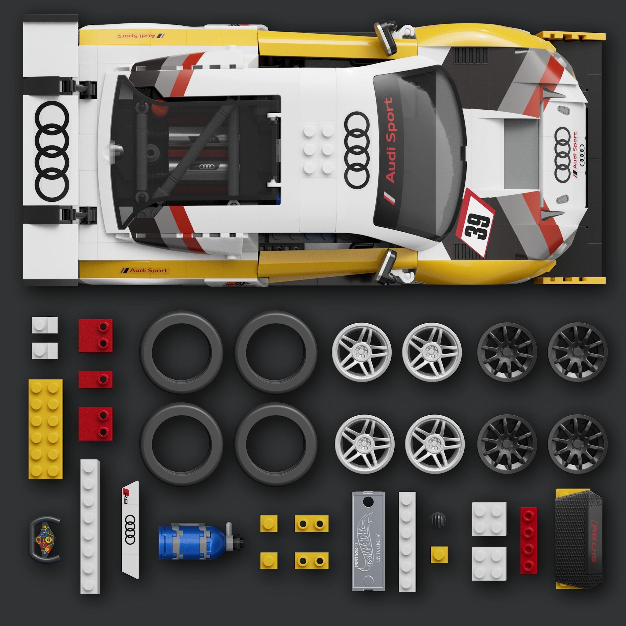 Voir la diapositive 9 : MATTEL Voiture Élite Audi R8 LMS