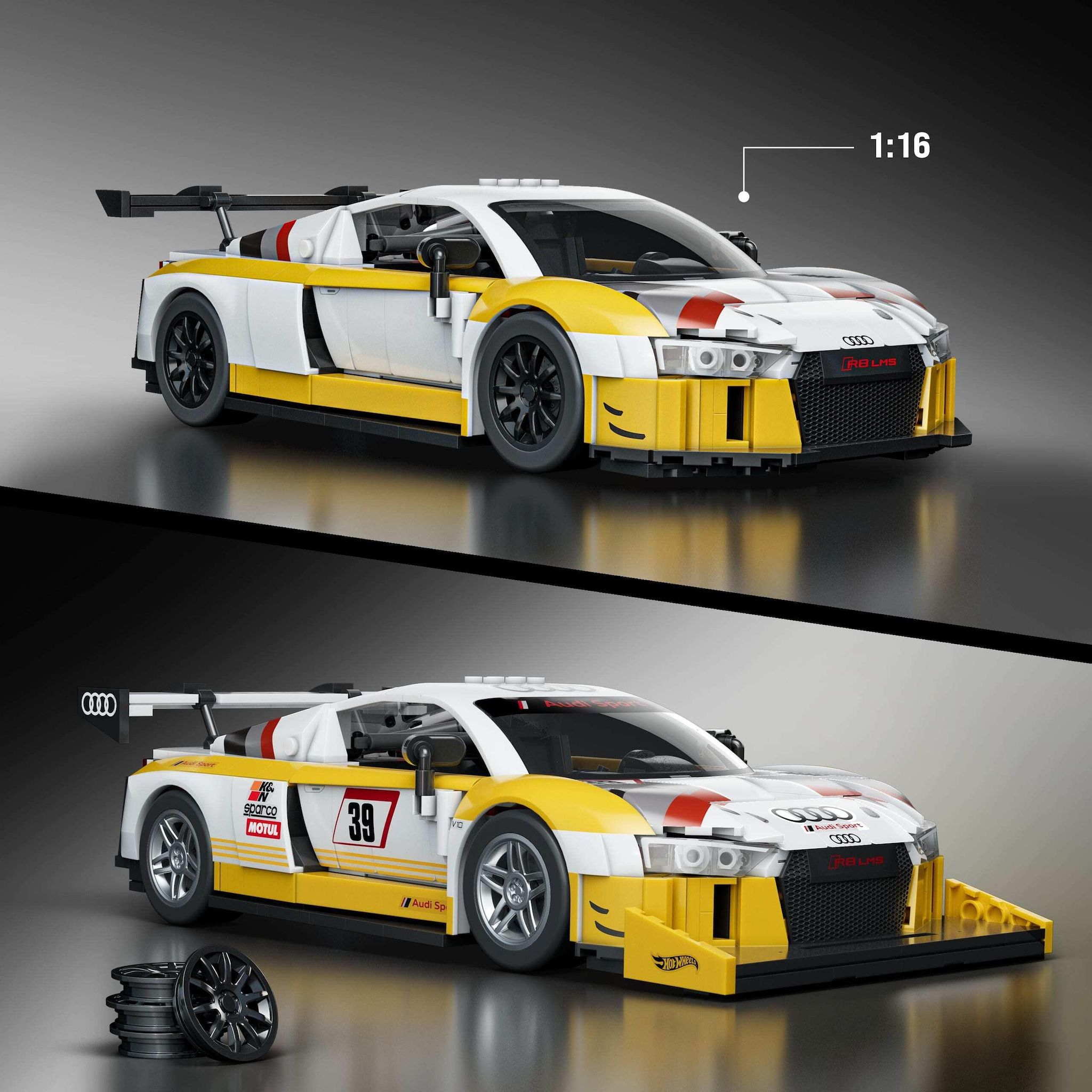Voir la diapositive 11 : MATTEL Voiture Élite Audi R8 LMS