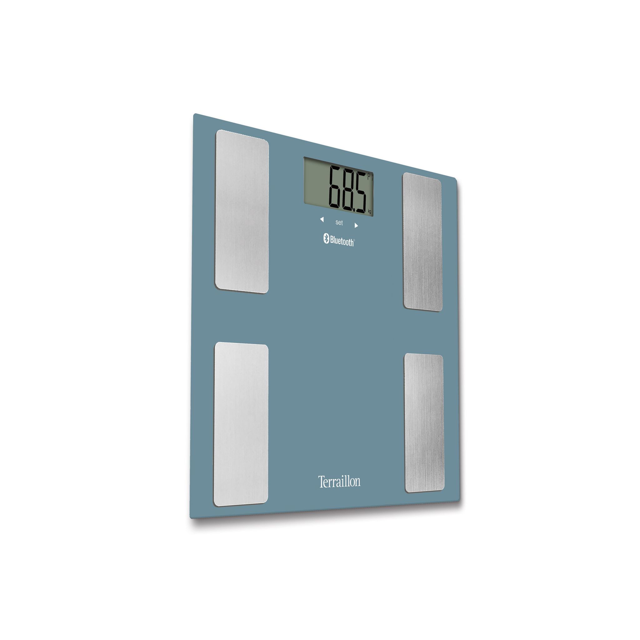 Voir la diapositive 3 : TERRAILLON Pèse personne impédancemètre Smart Connect - Bleu