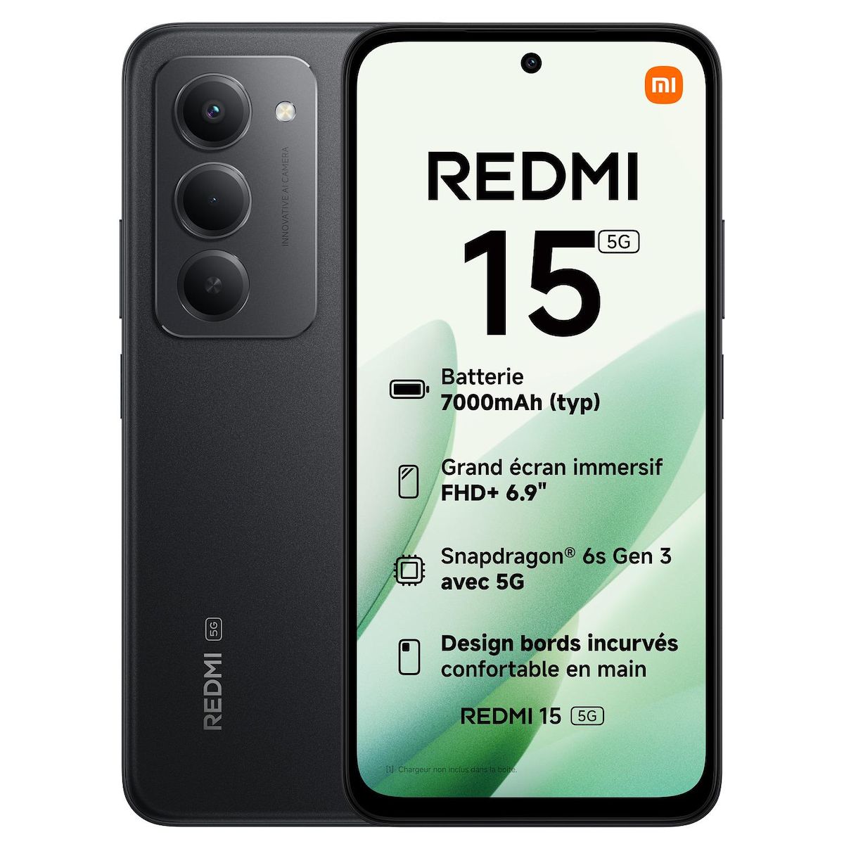 XIAOMI Pack Redmi 15 5G 256Go+Coque+Verre trempé