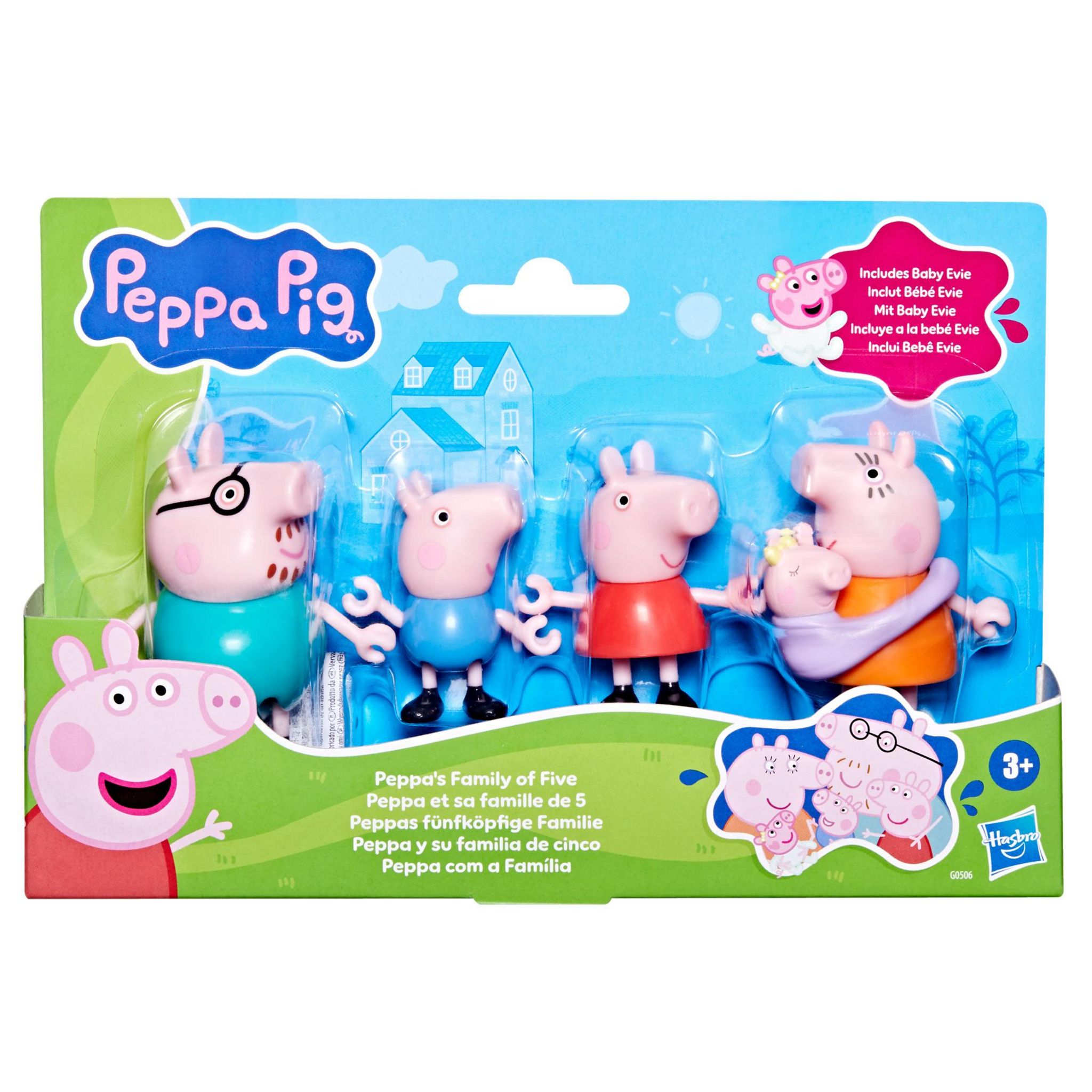 HASBRO Figurines Famille x5 Peppa Pig