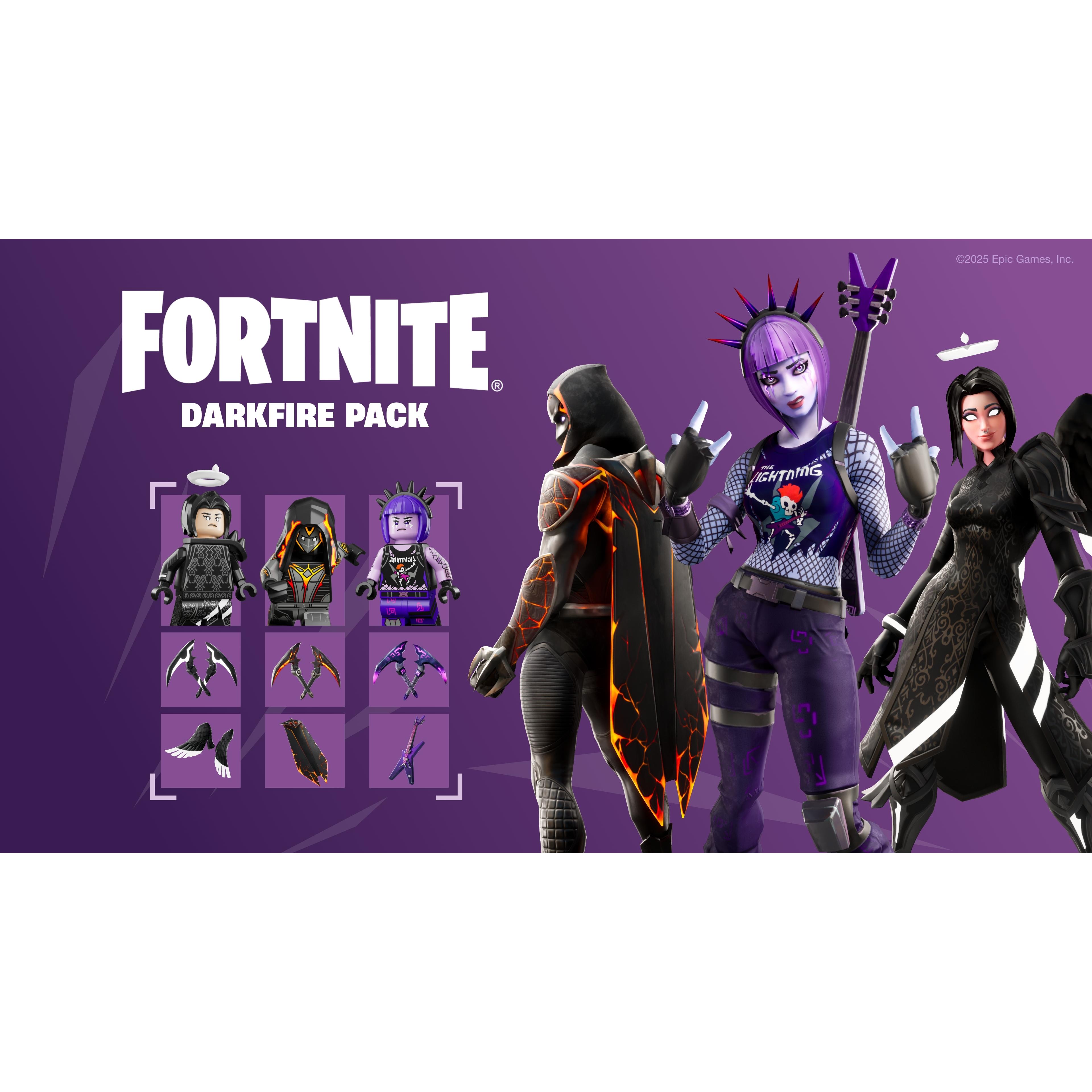 Voir la diapositive 6 : Fortnite : Pack Feu et Glace Obscurs Nintendo Switch 2 - Code de Téléchargement