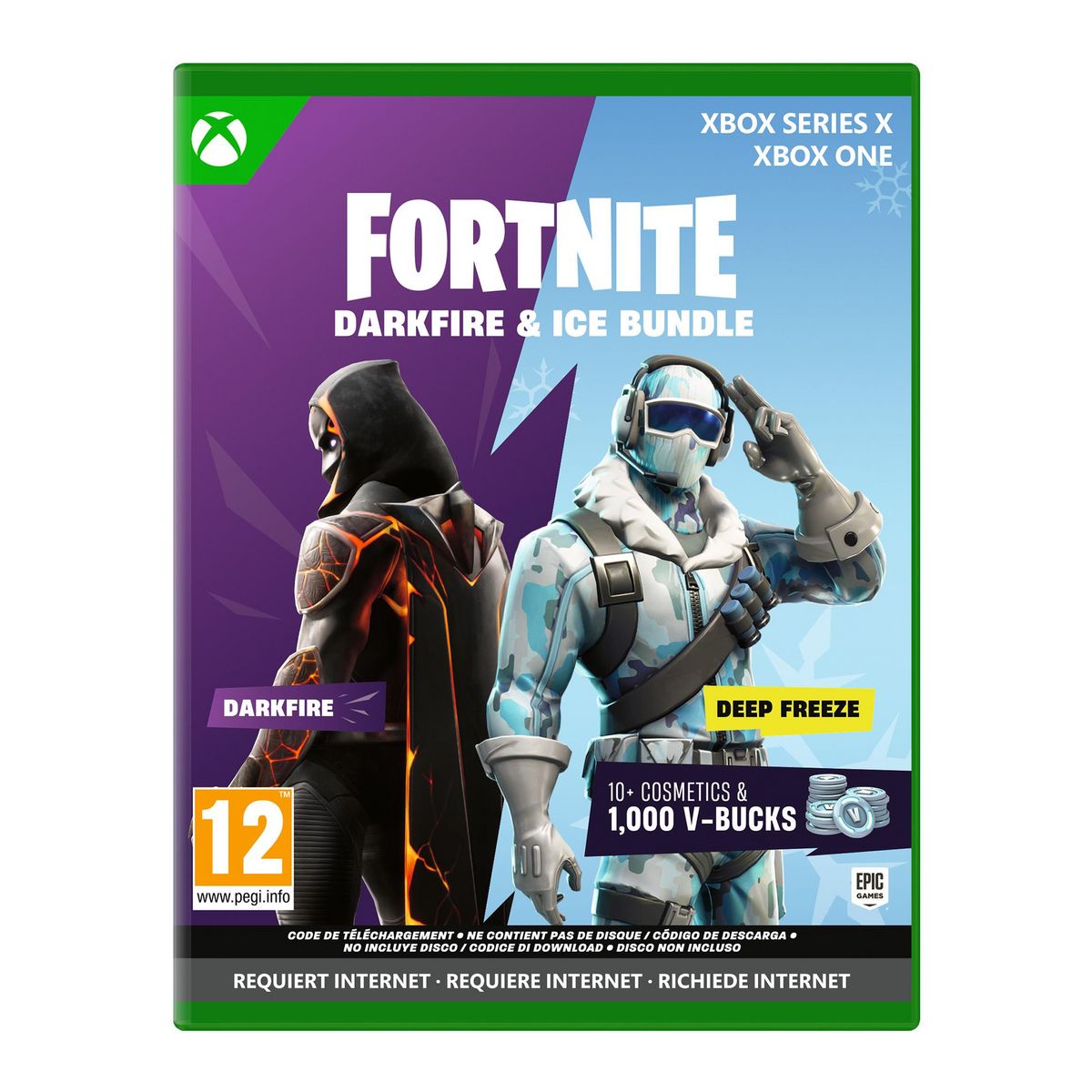 Fortnite : Pack Feu et Glace Obscurs Xbox Series X / Xbox One - Code de Téléchargement