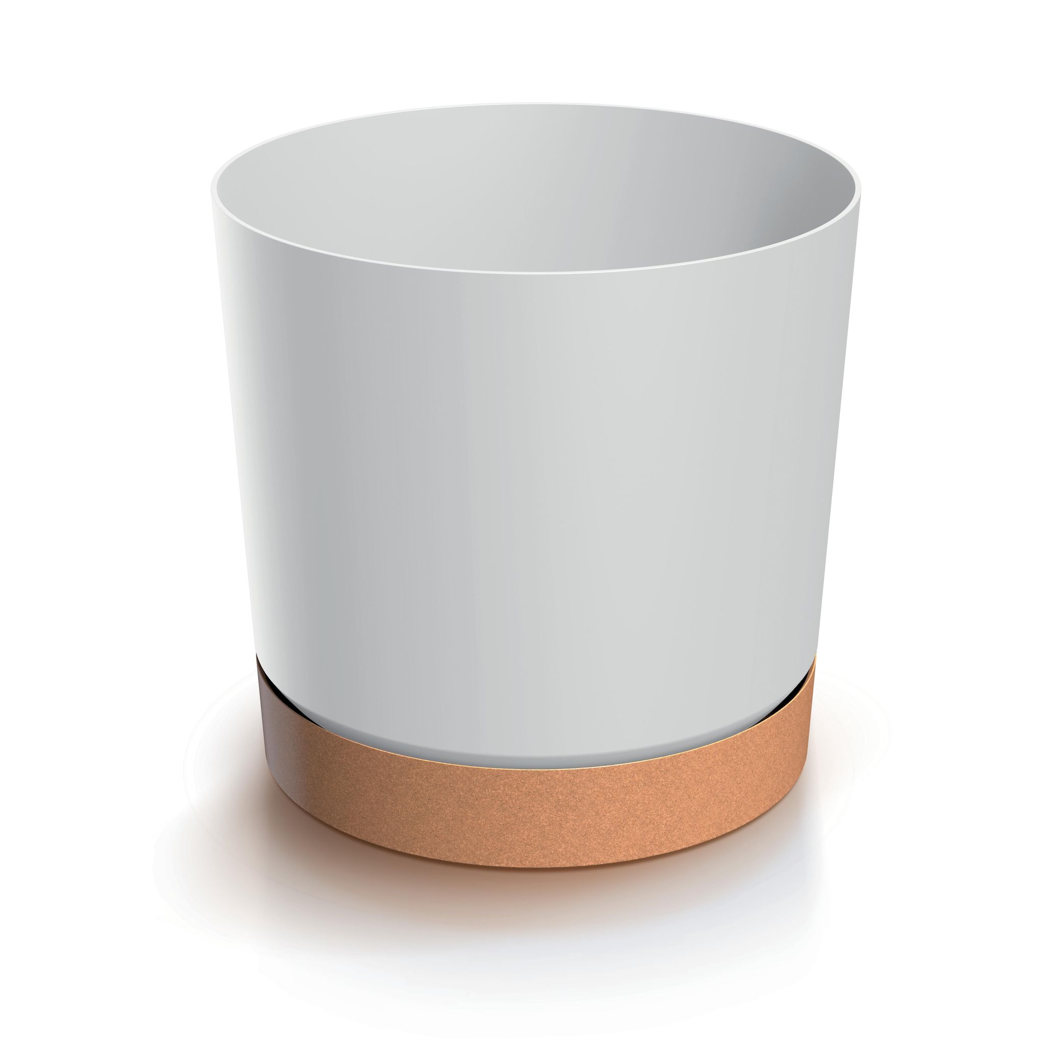 GARDENSTAR Cache-pot + soucoupe d15 cm Blanc