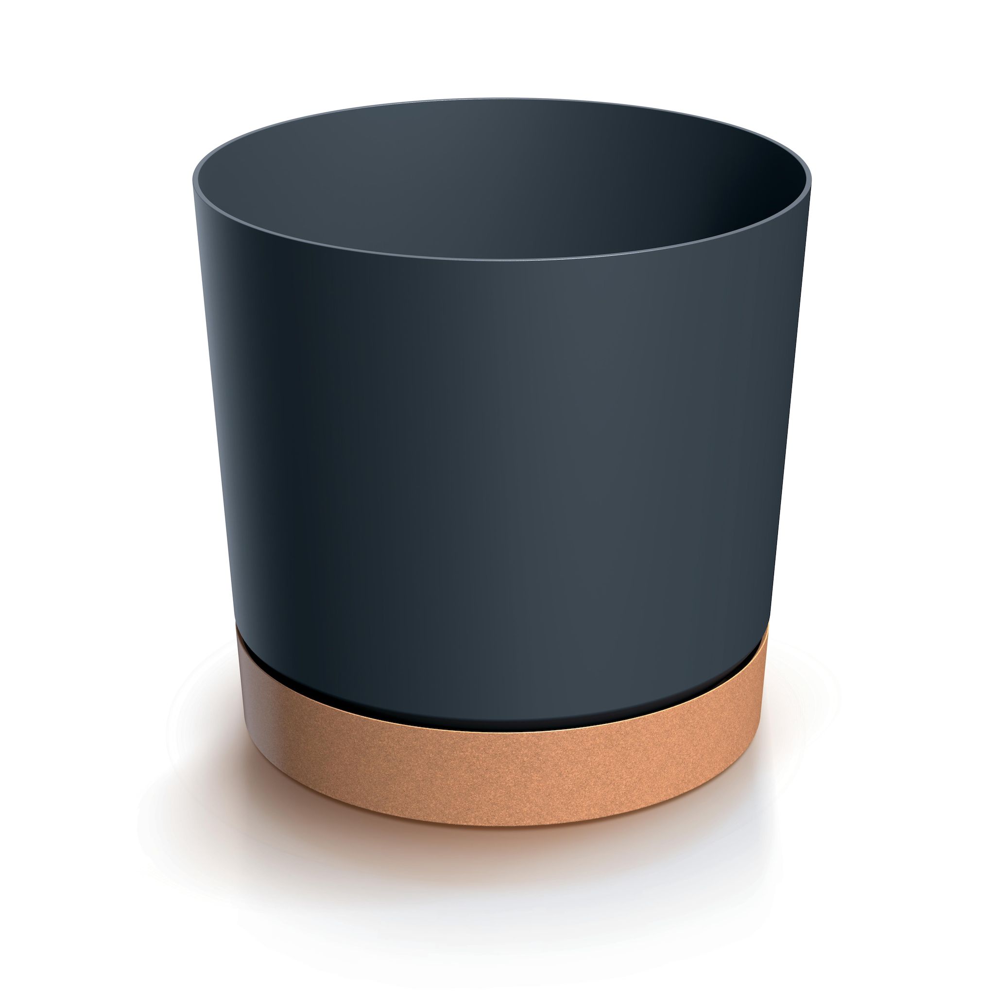 GARDENSTAR Cache-pot + soucoupe d15 cm Noir