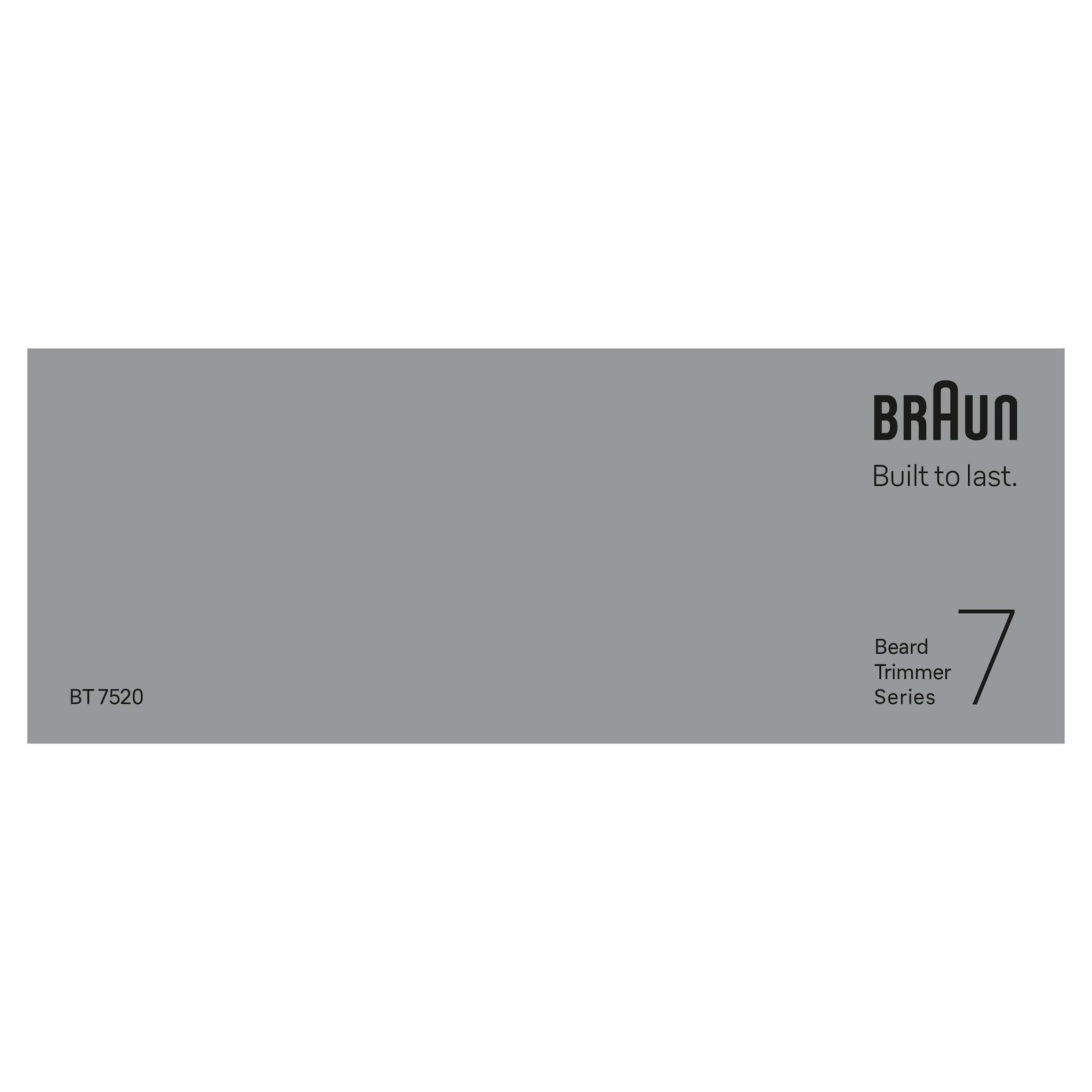 Voir la diapositive 14 : BRAUN Tondeuse barbe BT7520 - Bleu