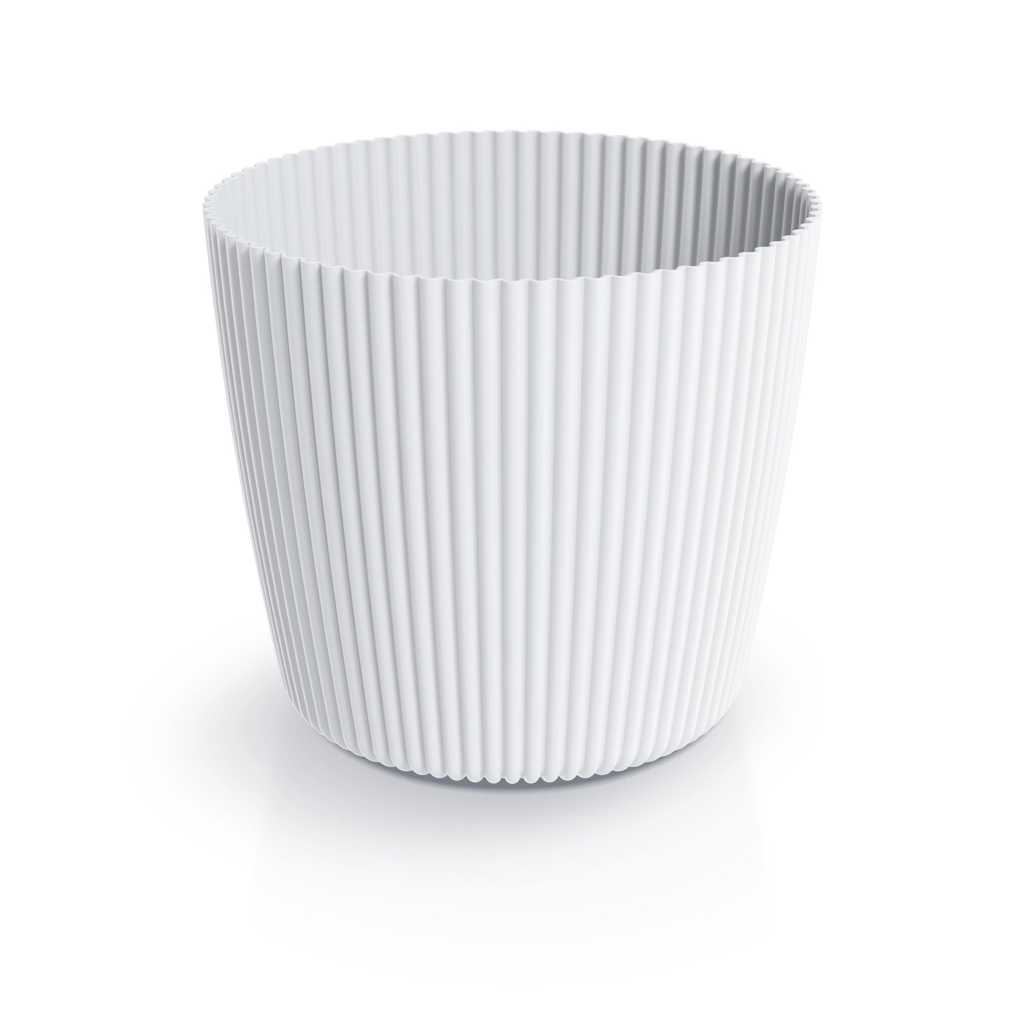 GARDENSTAR Cache-pot texture d13 cm Blanc