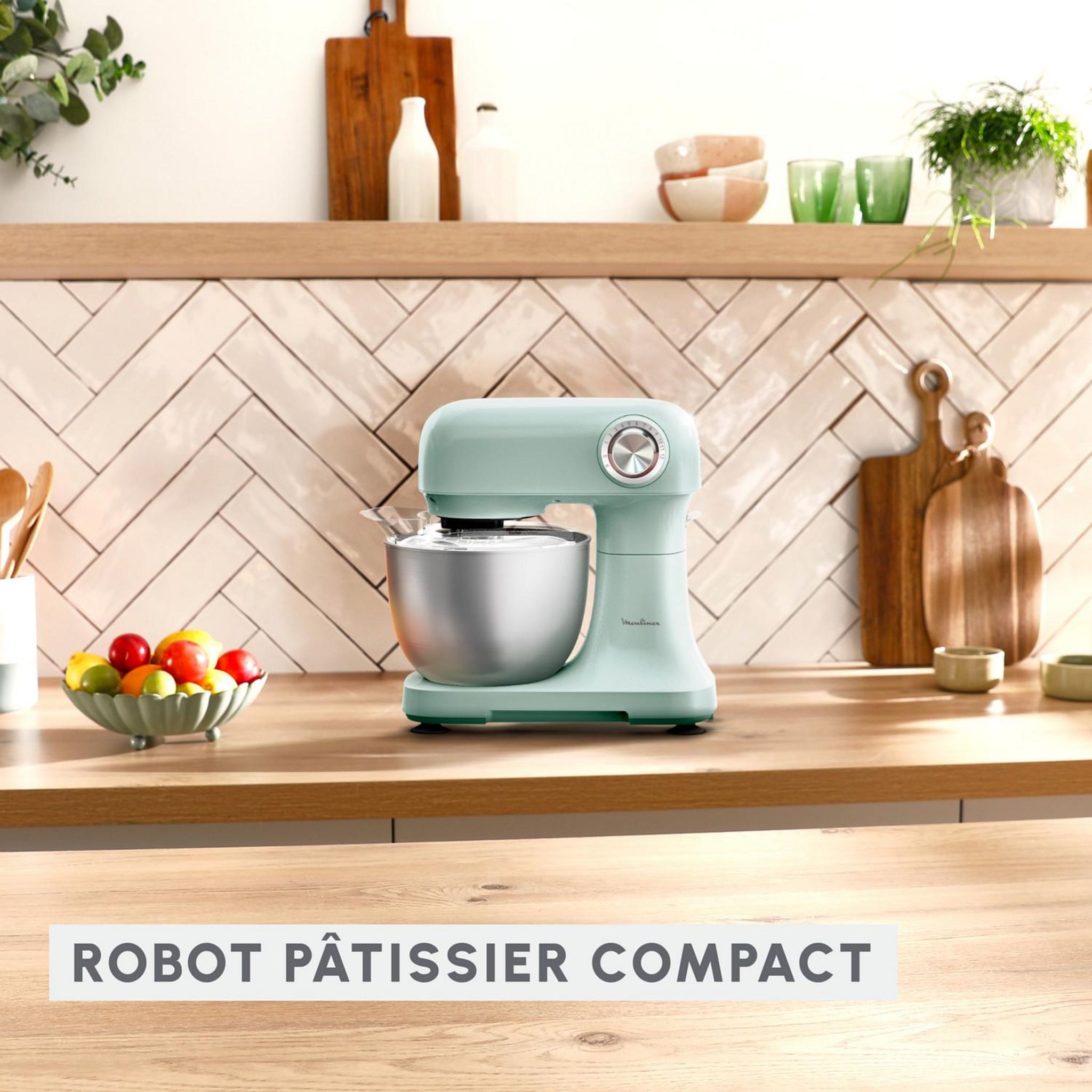 Voir la diapositive 2 : MOULINEX Robot pâtissier QA1403F0 - Vert clair