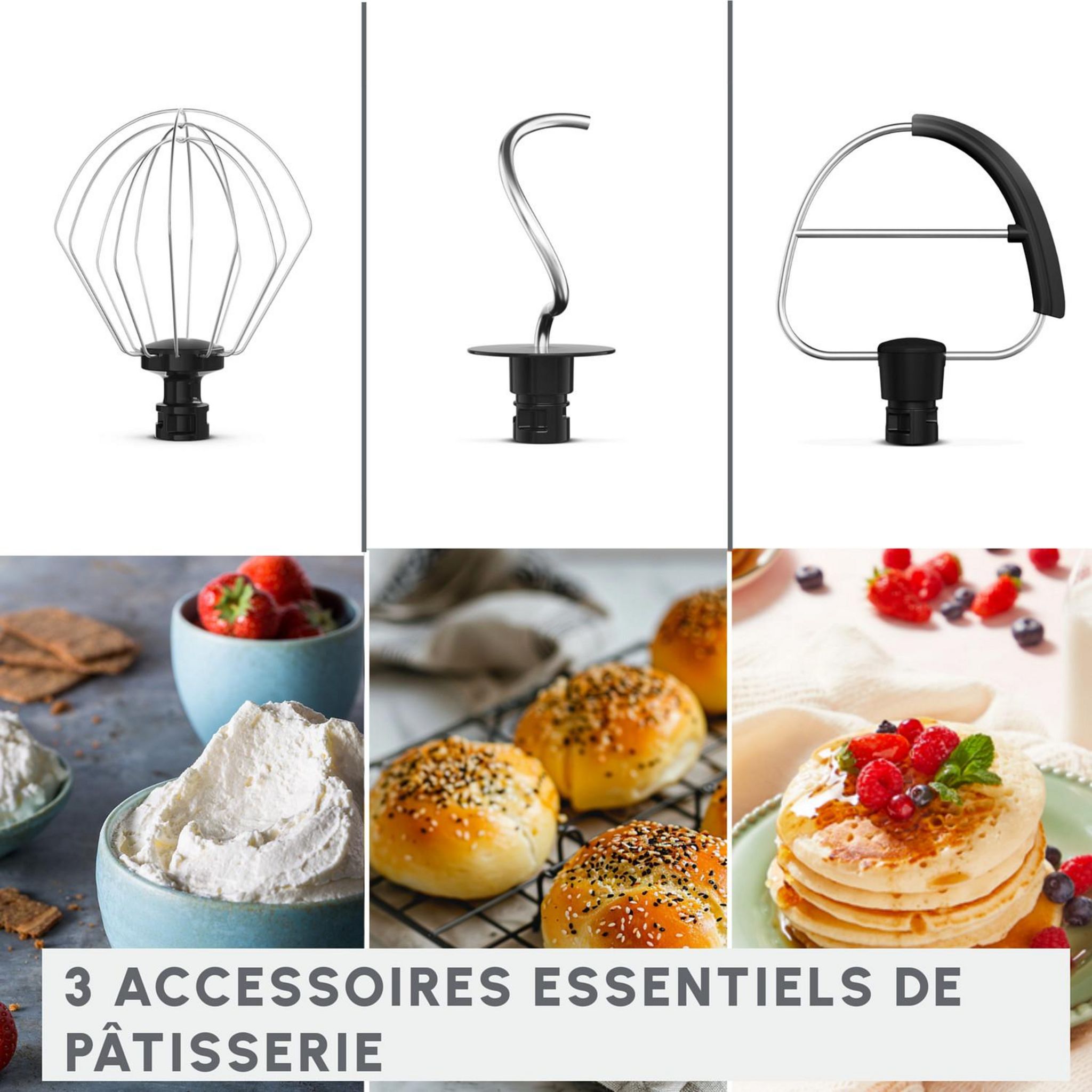 Voir la diapositive 4 : MOULINEX Robot pâtissier QA1403F0 - Vert clair