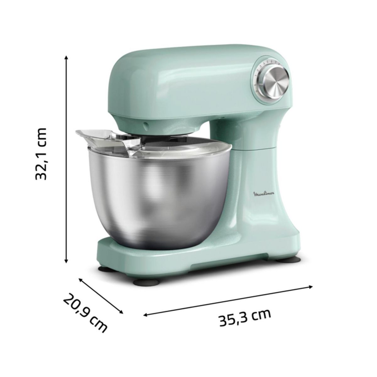 MOULINEX Robot pâtissier QA1403F0 - Vert clair