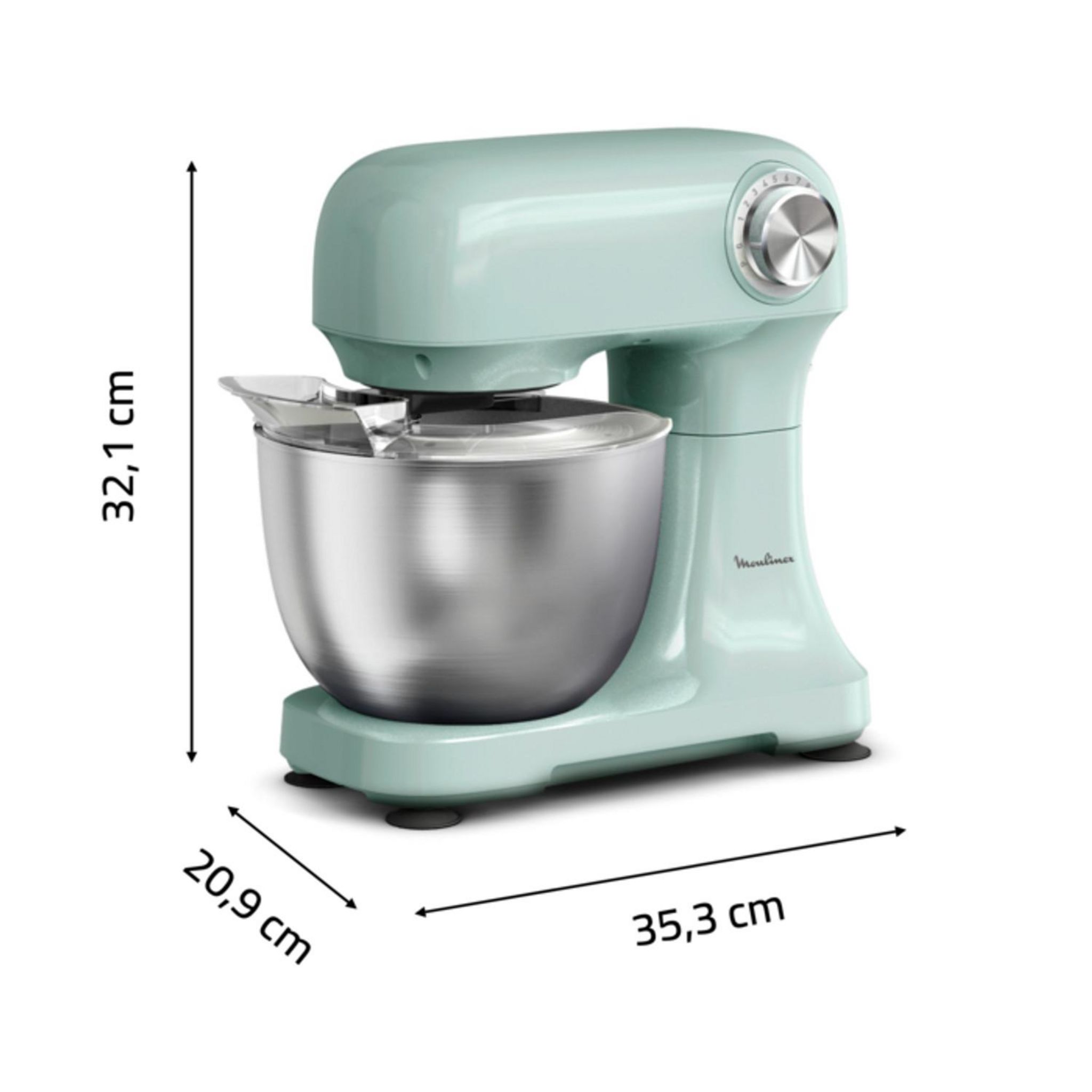 Voir la diapositive 7 : MOULINEX Robot pâtissier QA1403F0 - Vert clair