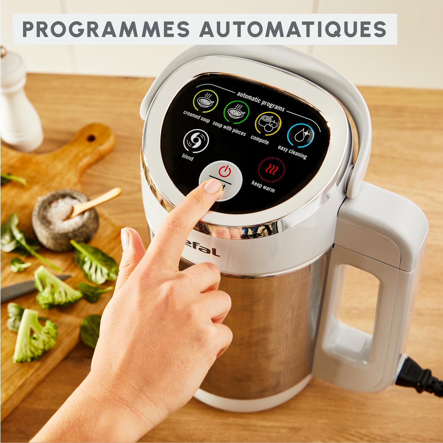 Voir la diapositive 3 : TEFAL Blender chauffant BL841N10 - Inox