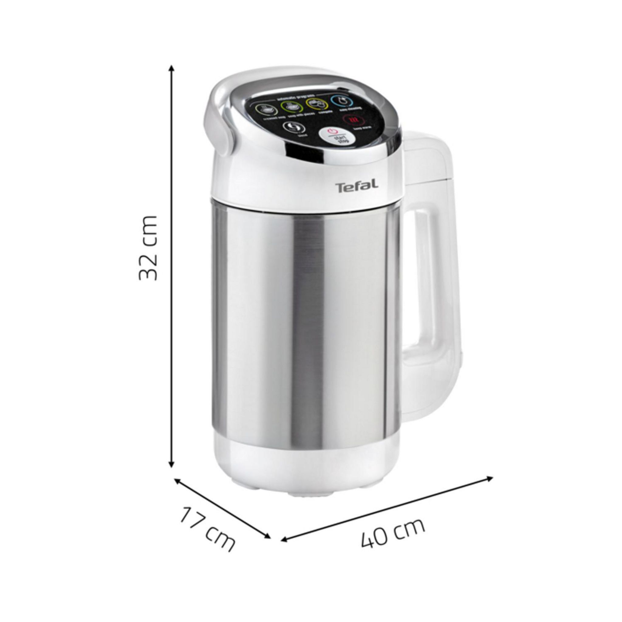 Voir la diapositive 7 : TEFAL Blender chauffant BL841N10 - Inox