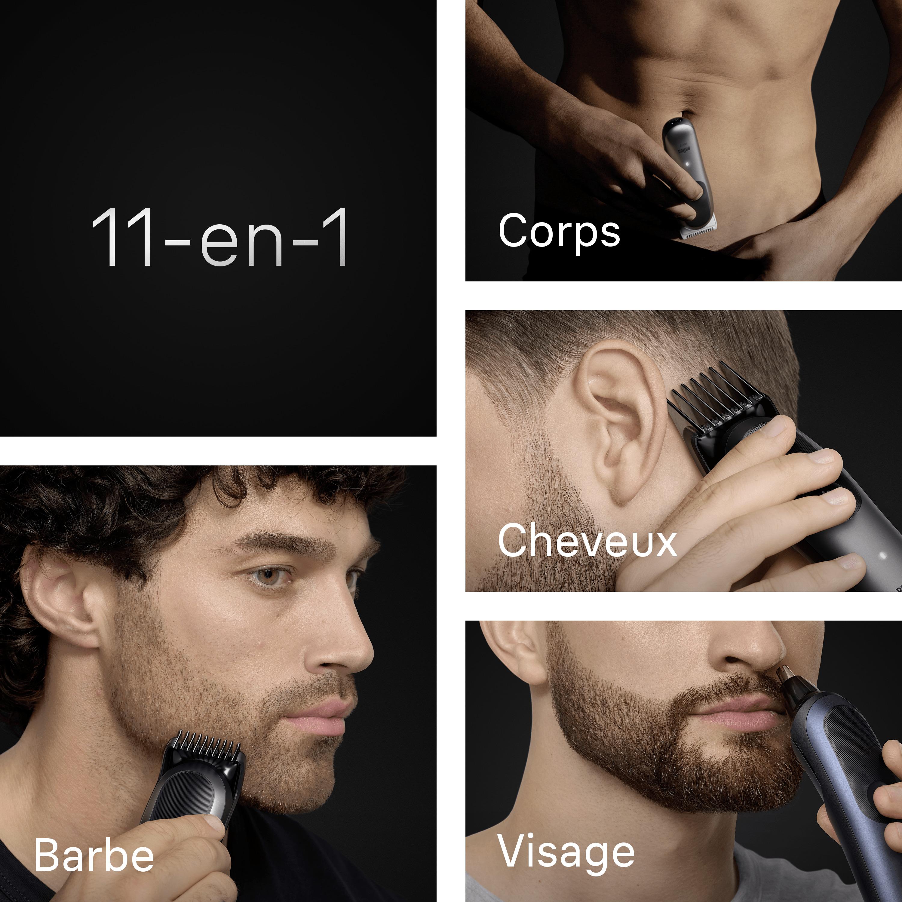 Voir la diapositive 3 : BRAUN Tondeuse multi 11 en 1 MGK7540 - Bleu
