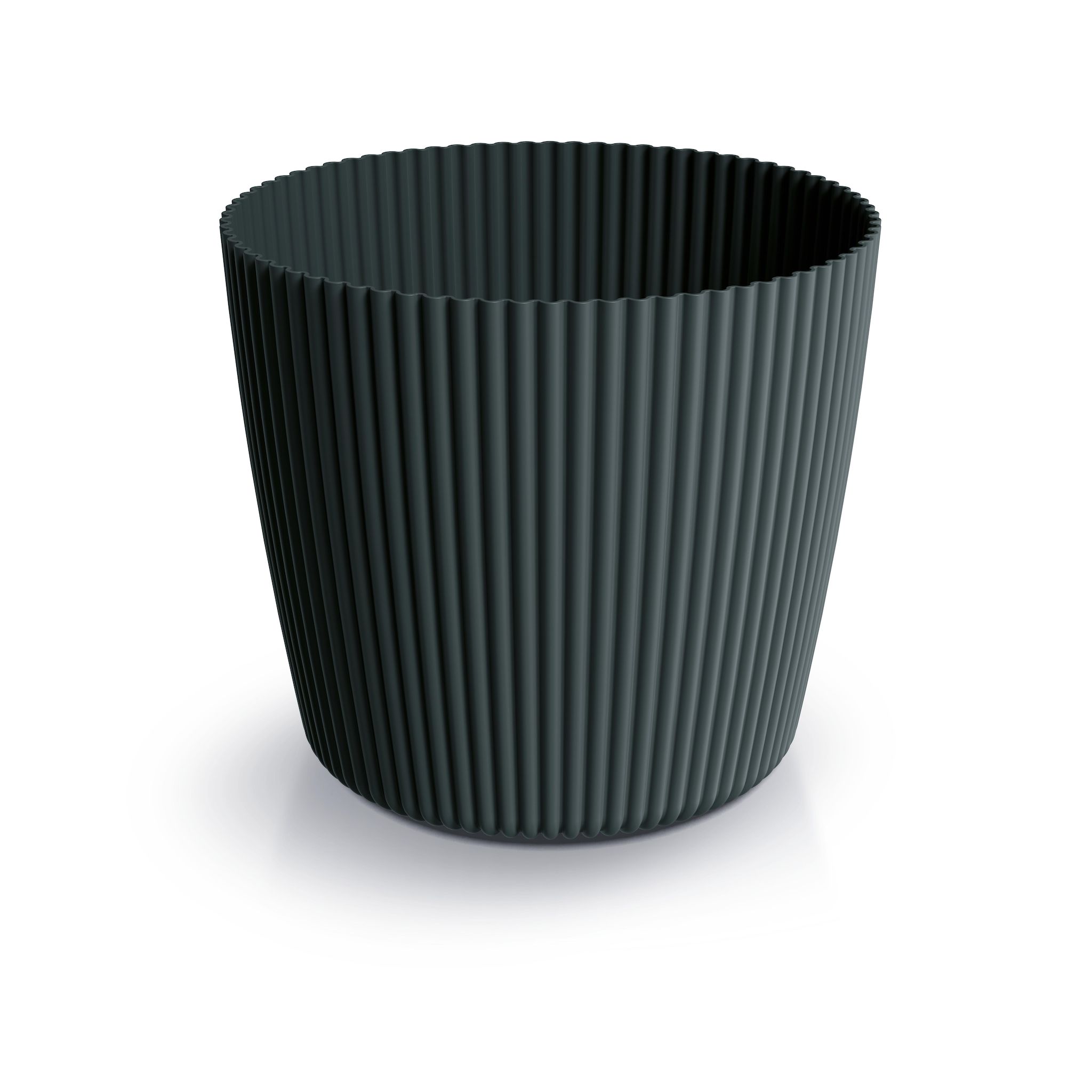 GARDENSTAR Cache-pot texture d13 cm Noir