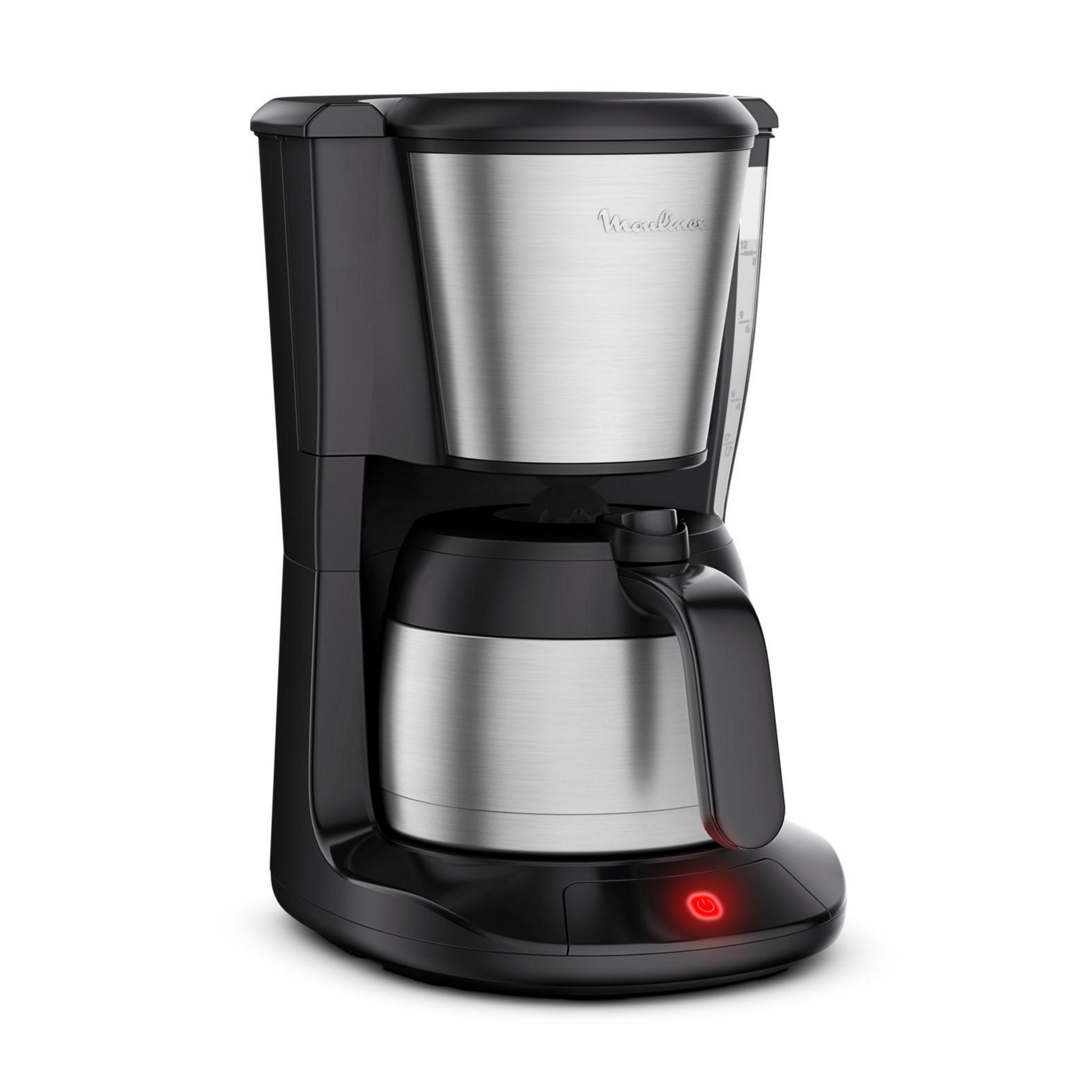 Voir la diapositive 1 : MOULINEX Cafetière filtre programmable FT5S0DE0 - Inox